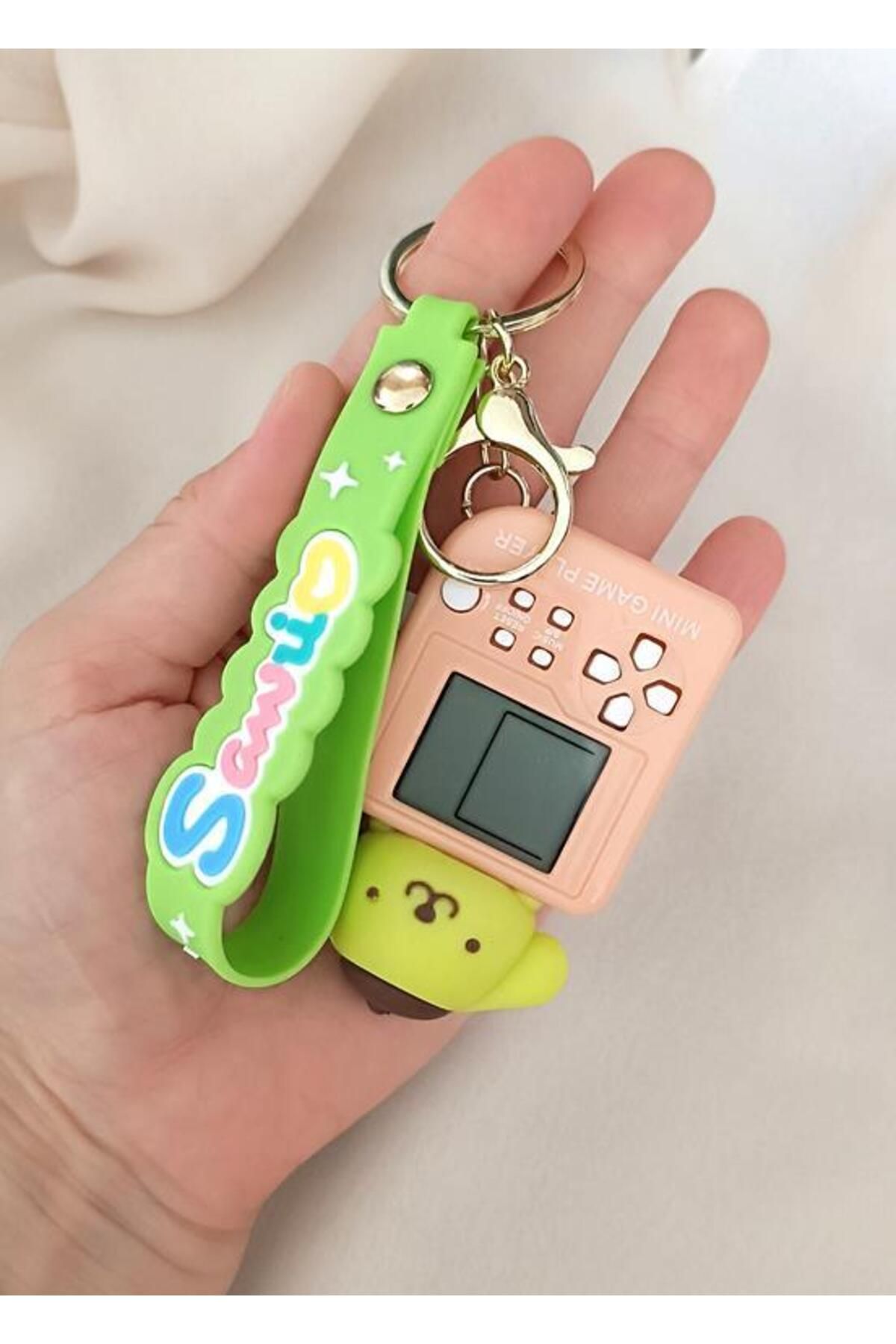 Hd Marketim-Sanrio Pompompurin Mini Tetris Game Console - Keychain 7