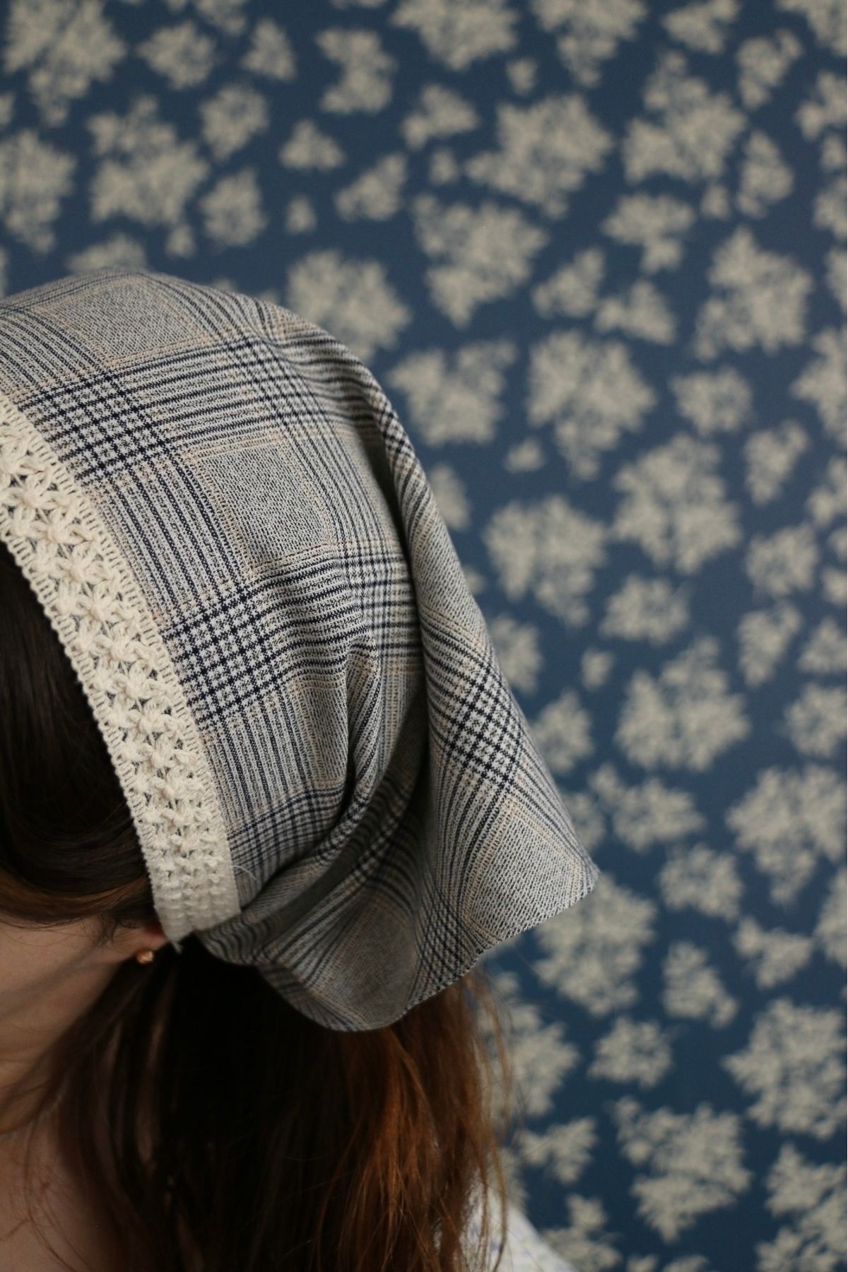 Hoyatap-Large Size Lace Back Tie Lace Bandana with Thick Fabric - Hair Accessory 5