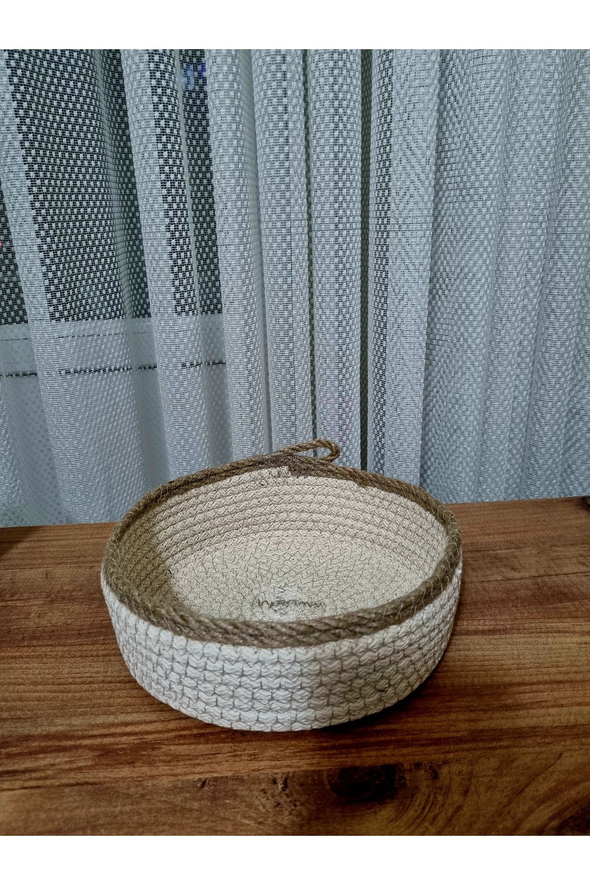 EGE ÖRGÜM-Basket Decorative Bathroom Kitchen Room Organizer 20X6 cm 2