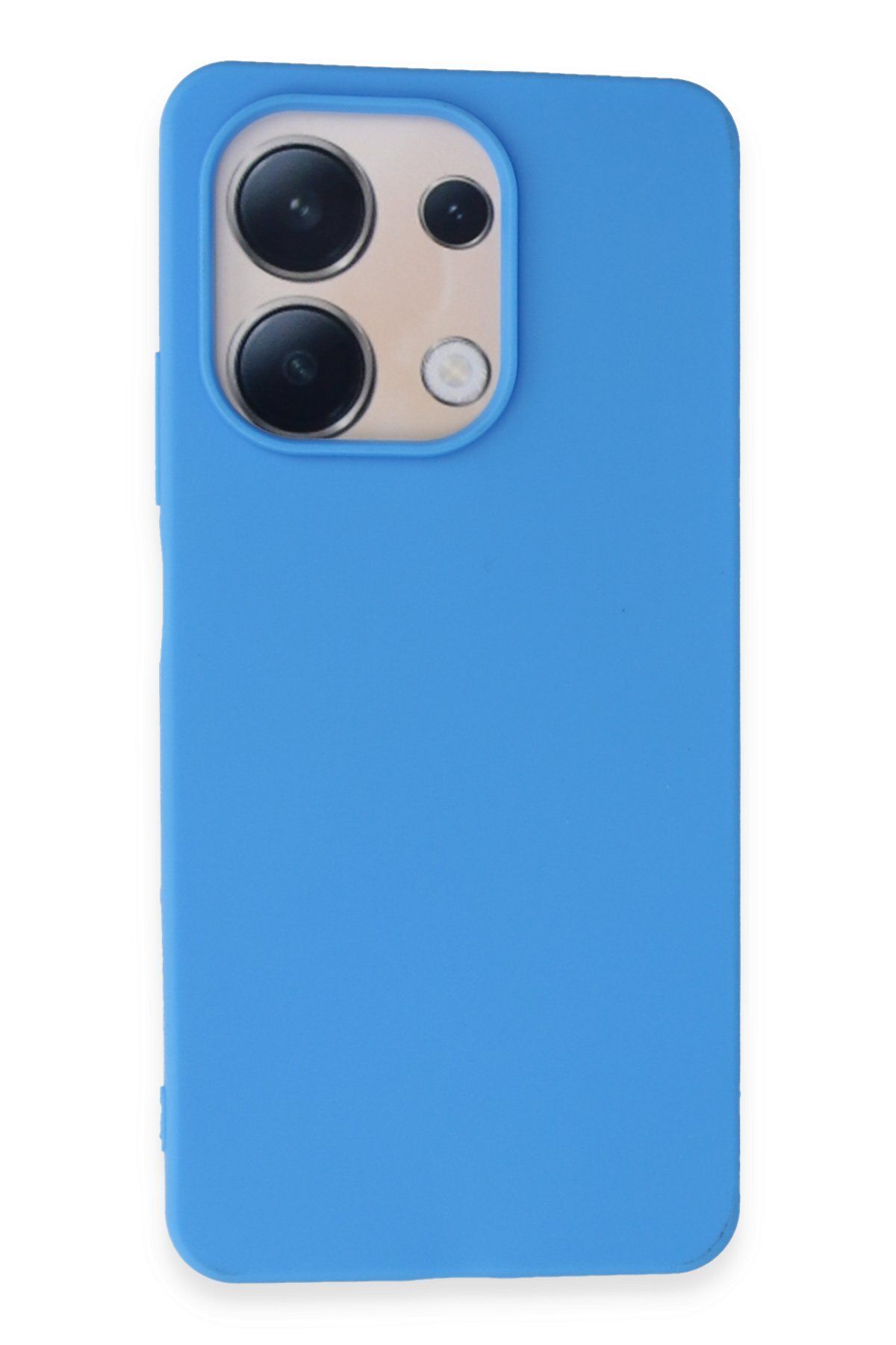 cepmoda Xiaomi REDMİ NOTE 13 (4G) Uyumlu İnce Esnek Soft Rubber Telefon Kılıfı - MAVİ