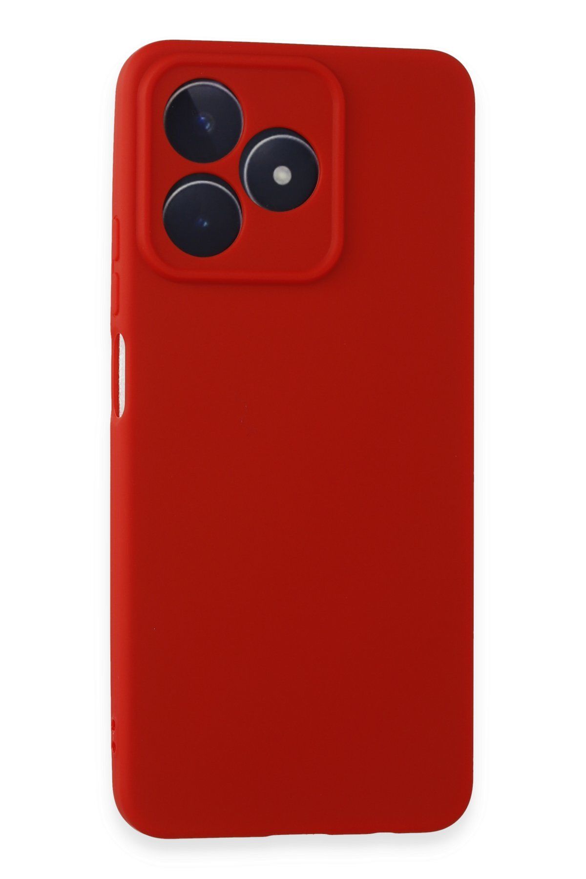 cepmoda REALME C53 Uyumlu İnce Esnek Soft Rubber Telefon Kılıfı - KIRMIZI