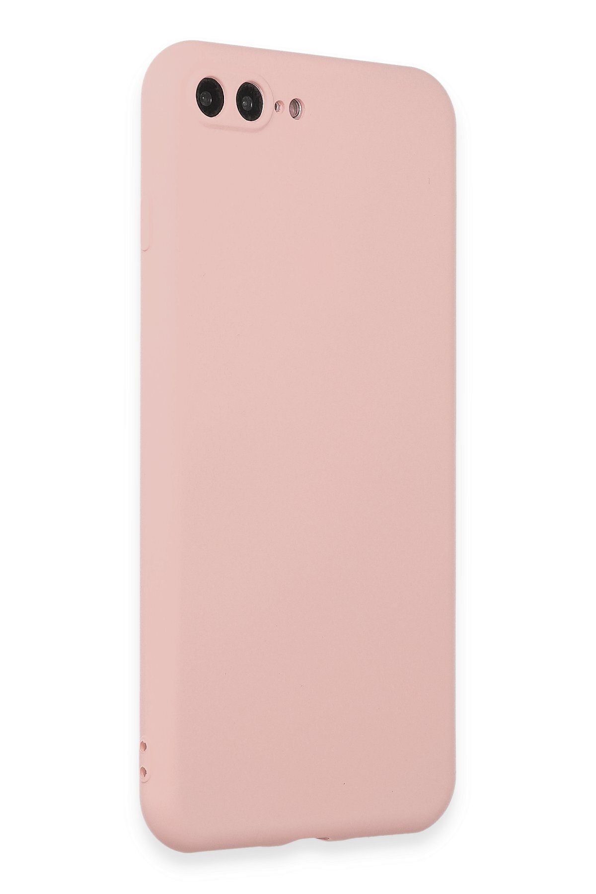 cepmoda iPhone 7 Plus Uyumlu İnce Esnek Soft Rubber Telefon Kılıfı - ROSE GOLD