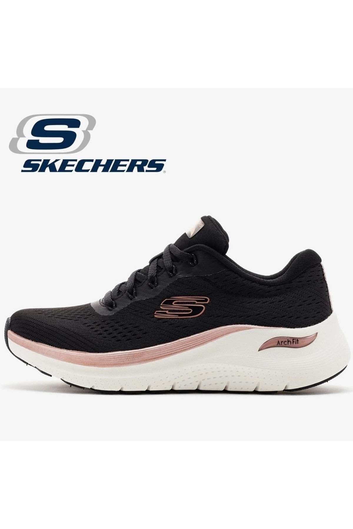 SKECHERS Arch Fit 2.0 - Glow The Distance 150067 Unisex Spor Ayakkabı Siyah-pembe