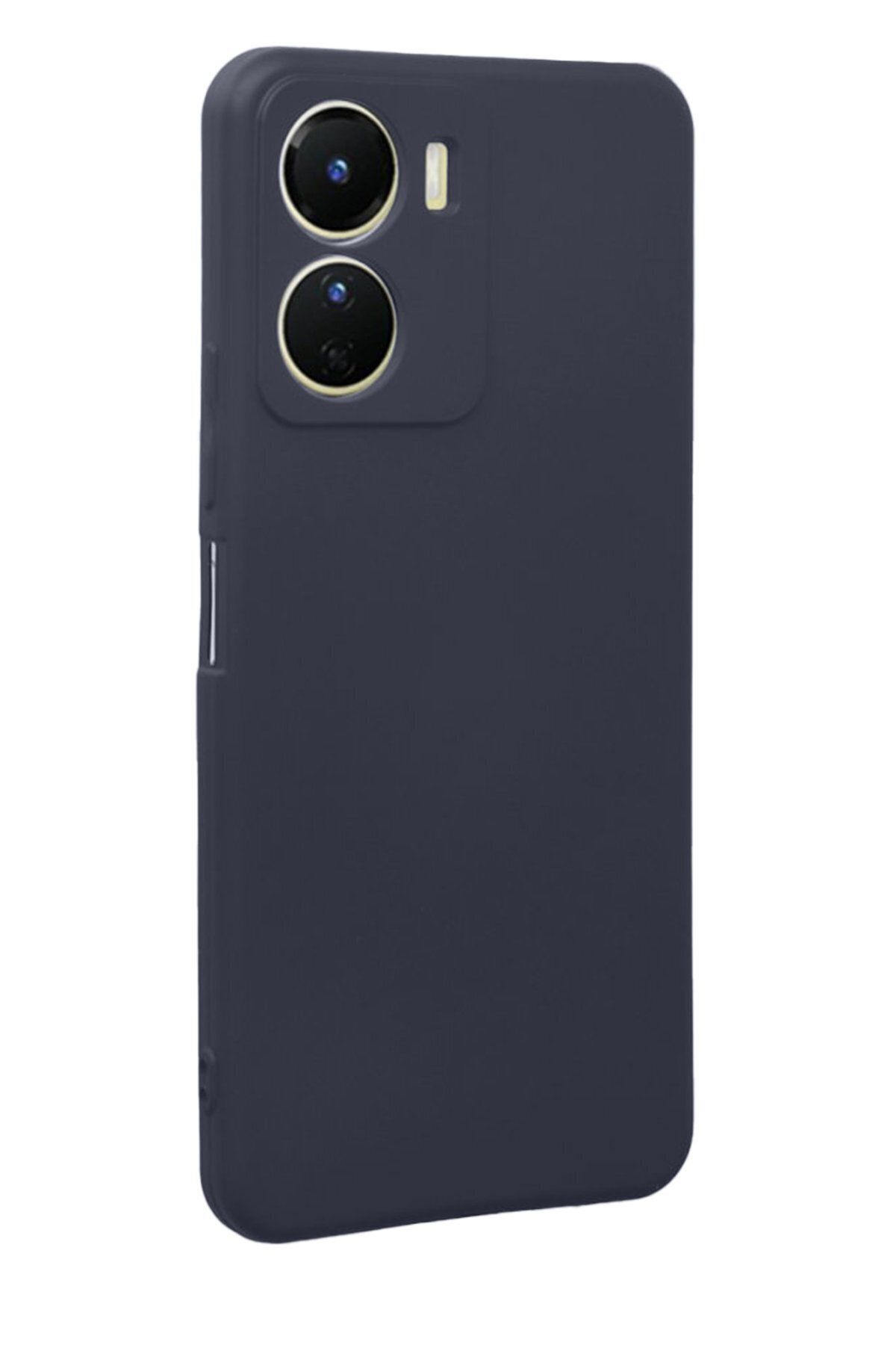 cepmoda Vivo Y16 Uyumlu İnce Esnek Soft Rubber Telefon Kılıfı - LACİVERT