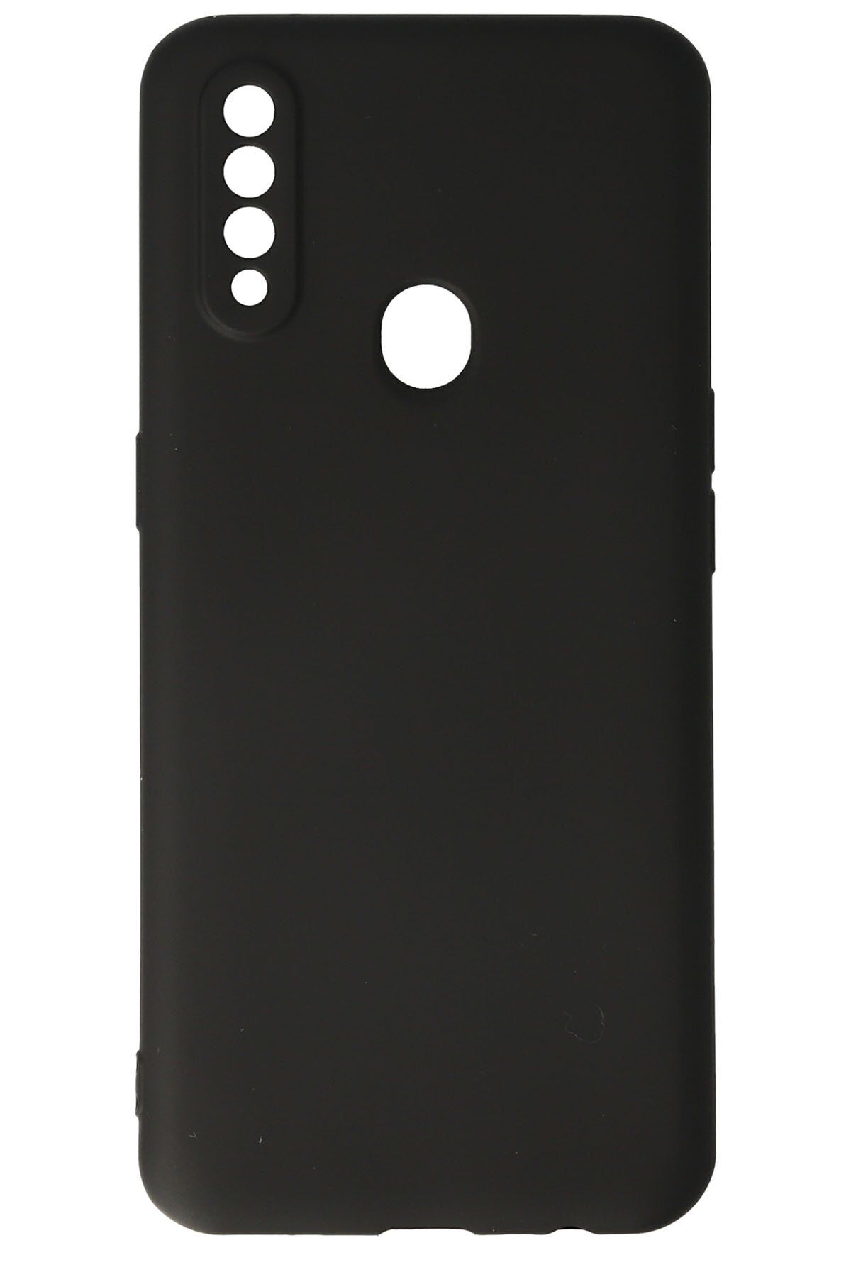 cepmoda OPPO A31 Uyumlu İnce Esnek Soft Rubber Telefon Kılıfı - SİYAH