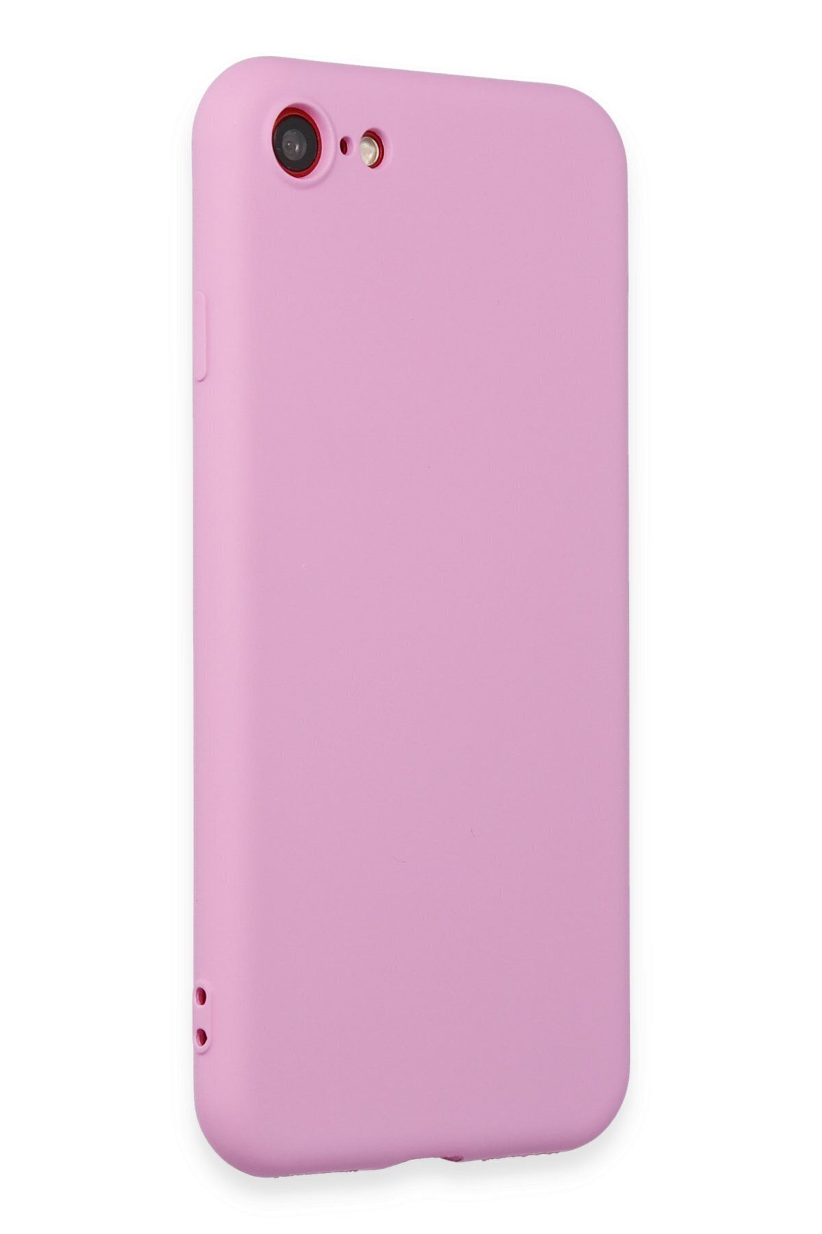 cepmoda iPhone 7 Uyumlu İnce Esnek Soft Rubber Telefon Kılıfı - AÇIK MOR