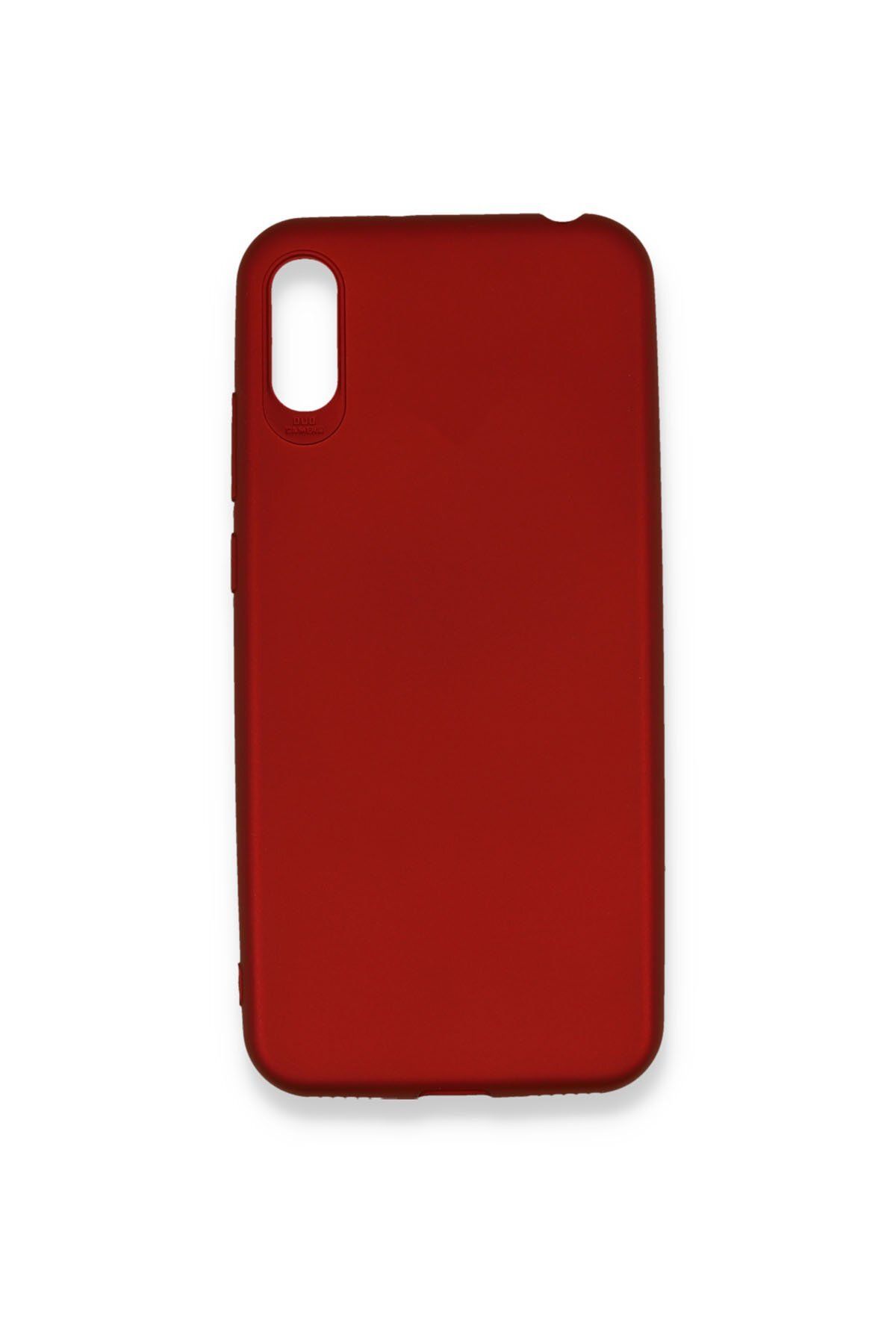 cepmoda Xiaomi REDMİ 7A Uyumlu İnce Esnek Soft Rubber Telefon Kılıfı - BORDO
