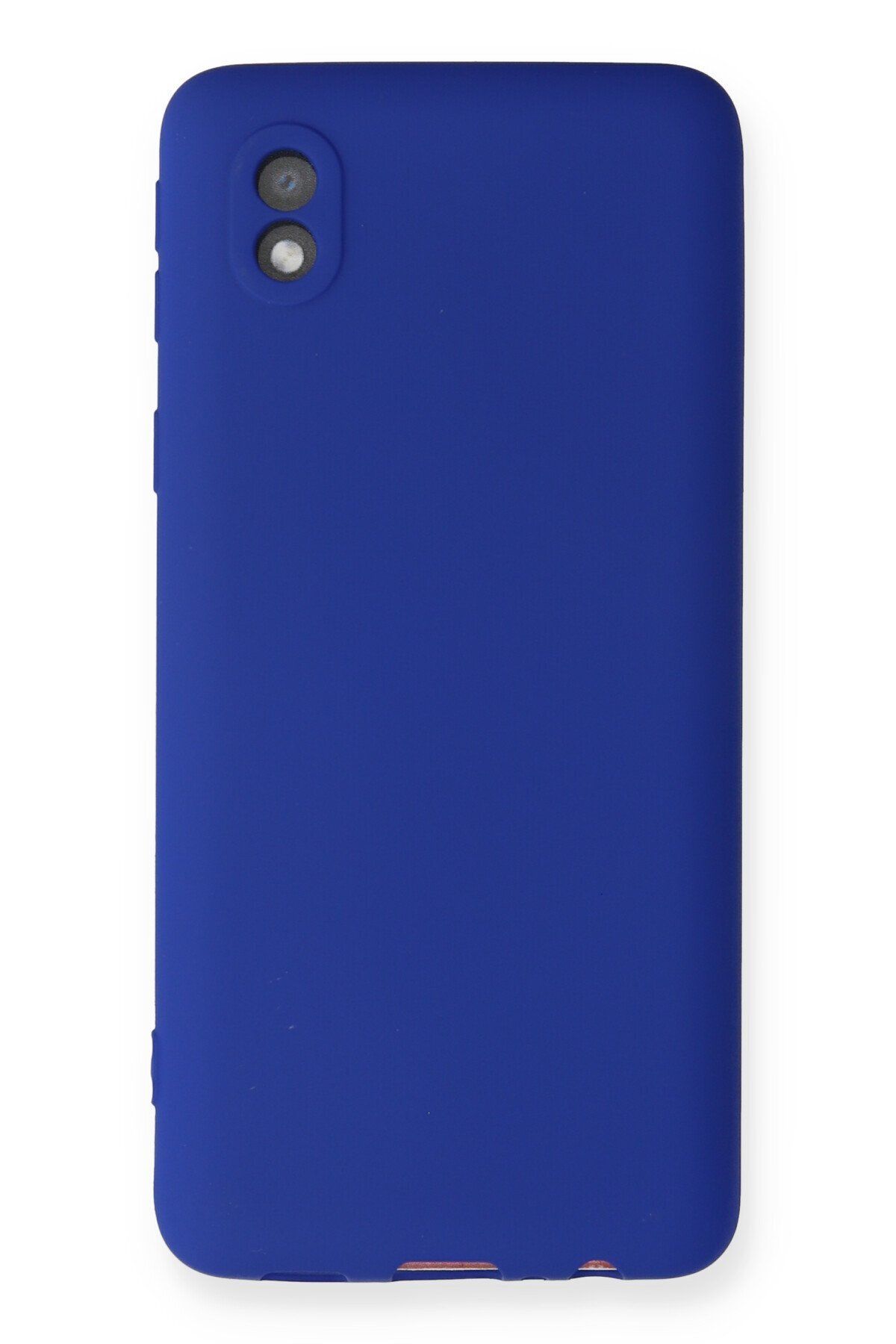 cepmoda Samsung Galaxy A01 CORE Uyumlu İnce Esnek Soft Rubber Telefon Kılıfı - LACİVERT