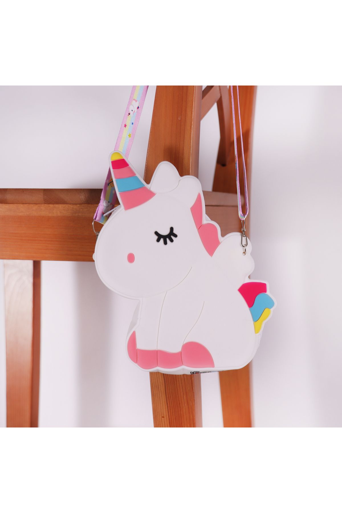 Ogi Mogi Toys-Silikon Weiß Einhorn Umhängetasche 4