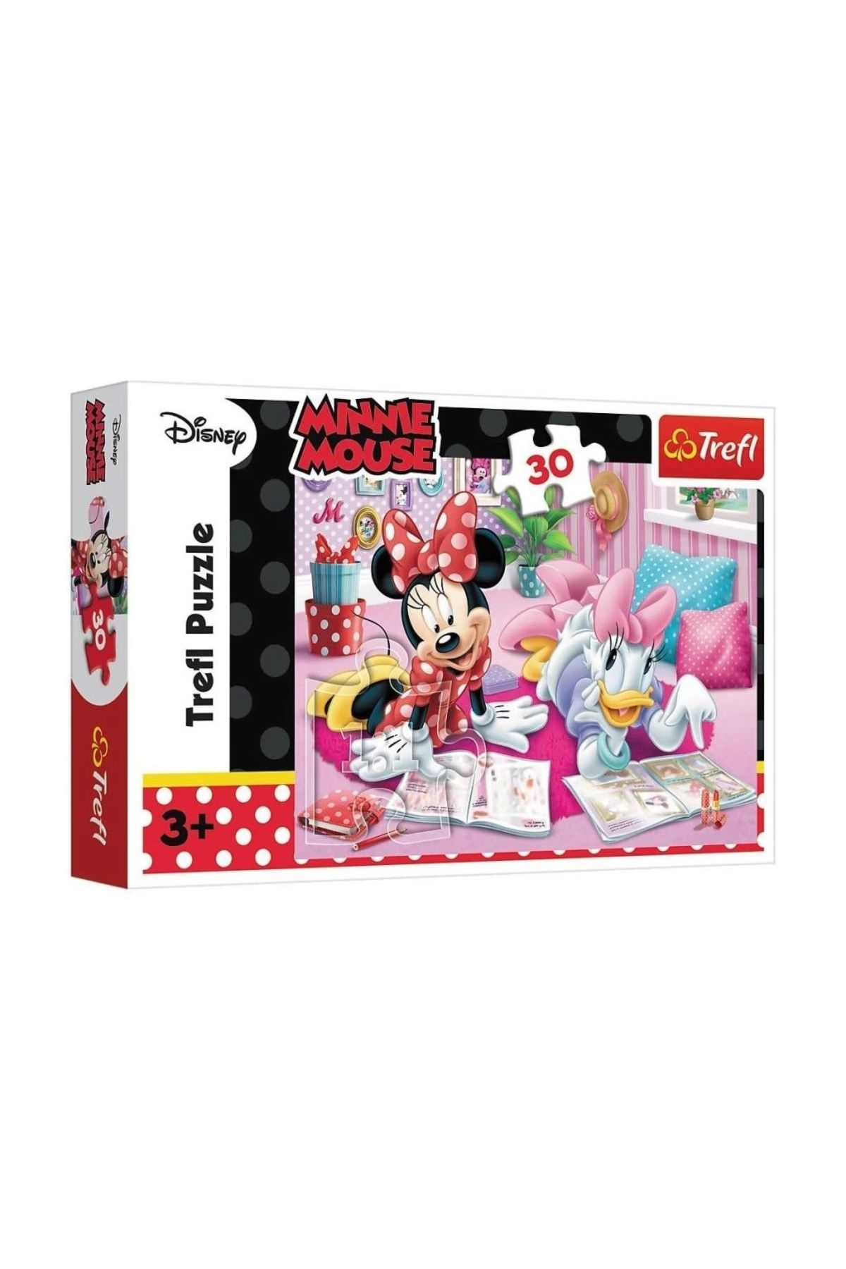 Basic Fun Çocuk PUZZLE-18217 Minnie 30 Parça Puzzle