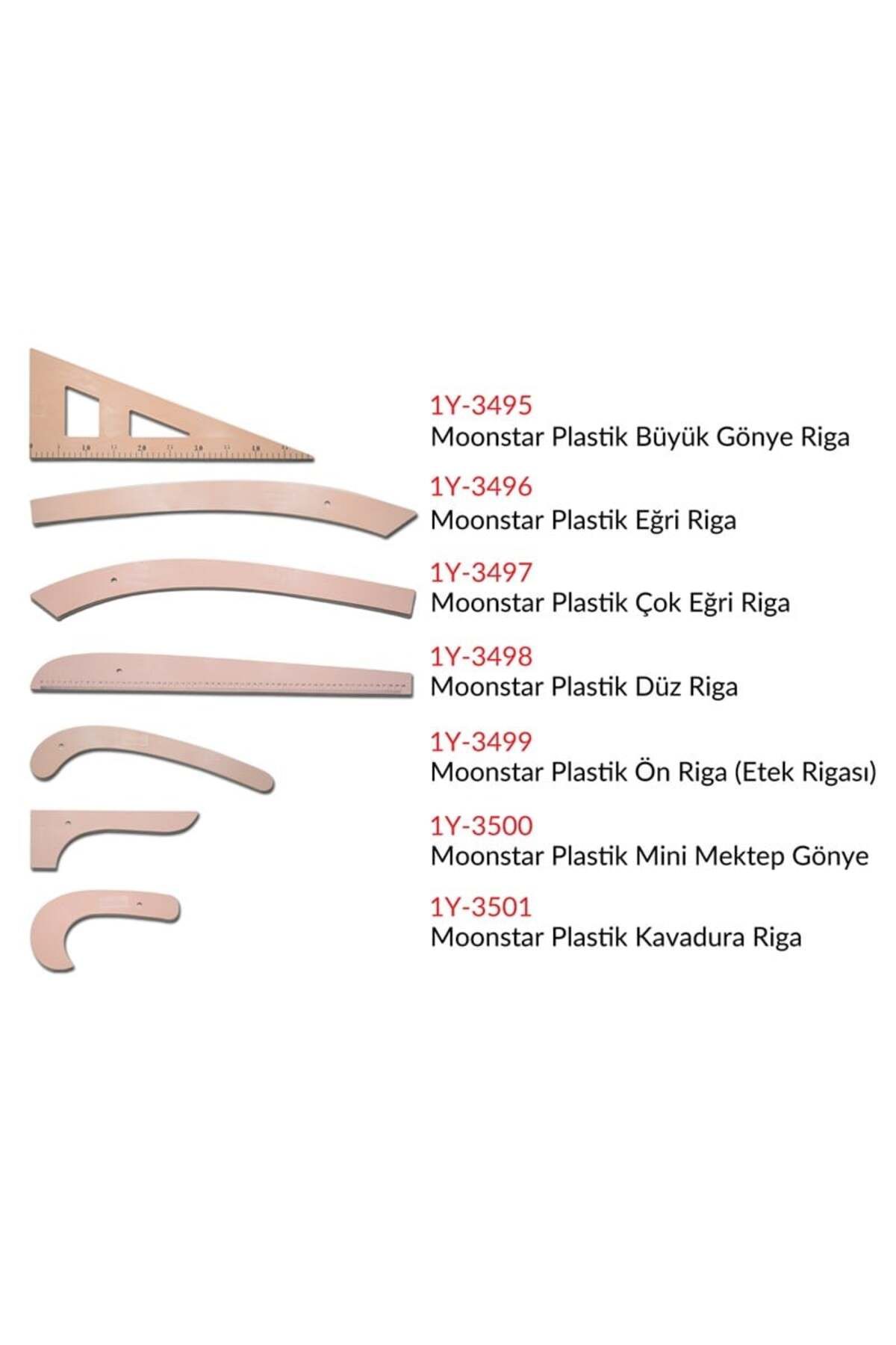 Taba Plastik Riga Cetvel Takım (7 Parça)