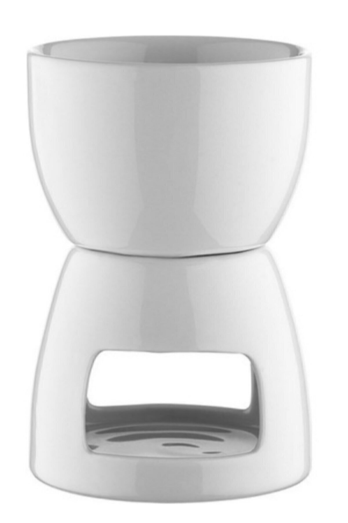 İBOKAN Porselen Dekorsuz Fondü Seti 2 Adet ( Çatal Sete Dahil Değildir)