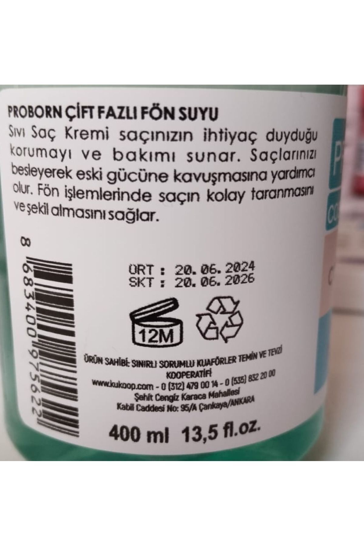Cosmoceutical 2 Phase Conditioner Sıvı Saç Spreyi Durulanmayan Çift Fazlı Fön Suyu 400ml — 8683400975622 — تصویر 8 از 8
