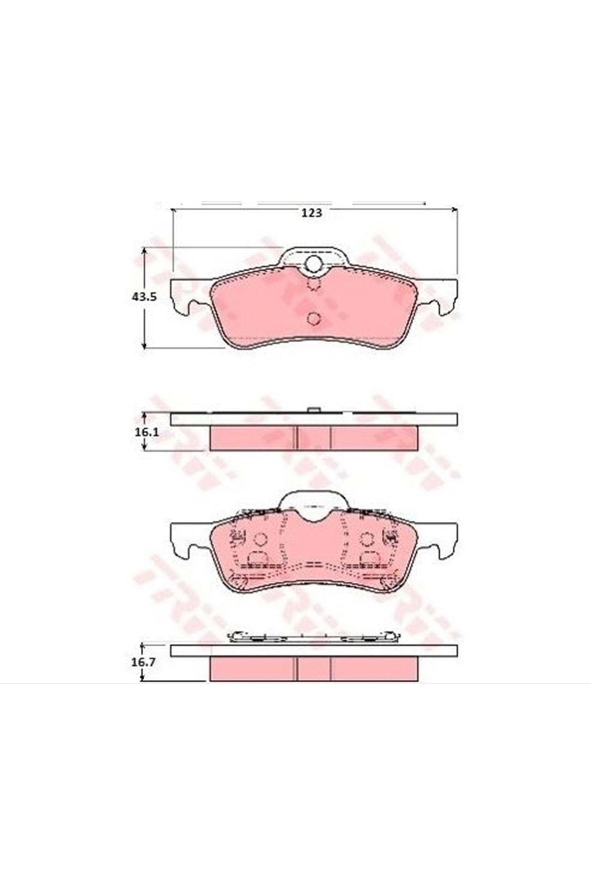 TRW-Mini Cooper Paddle Disc - Compatible Back Design 1