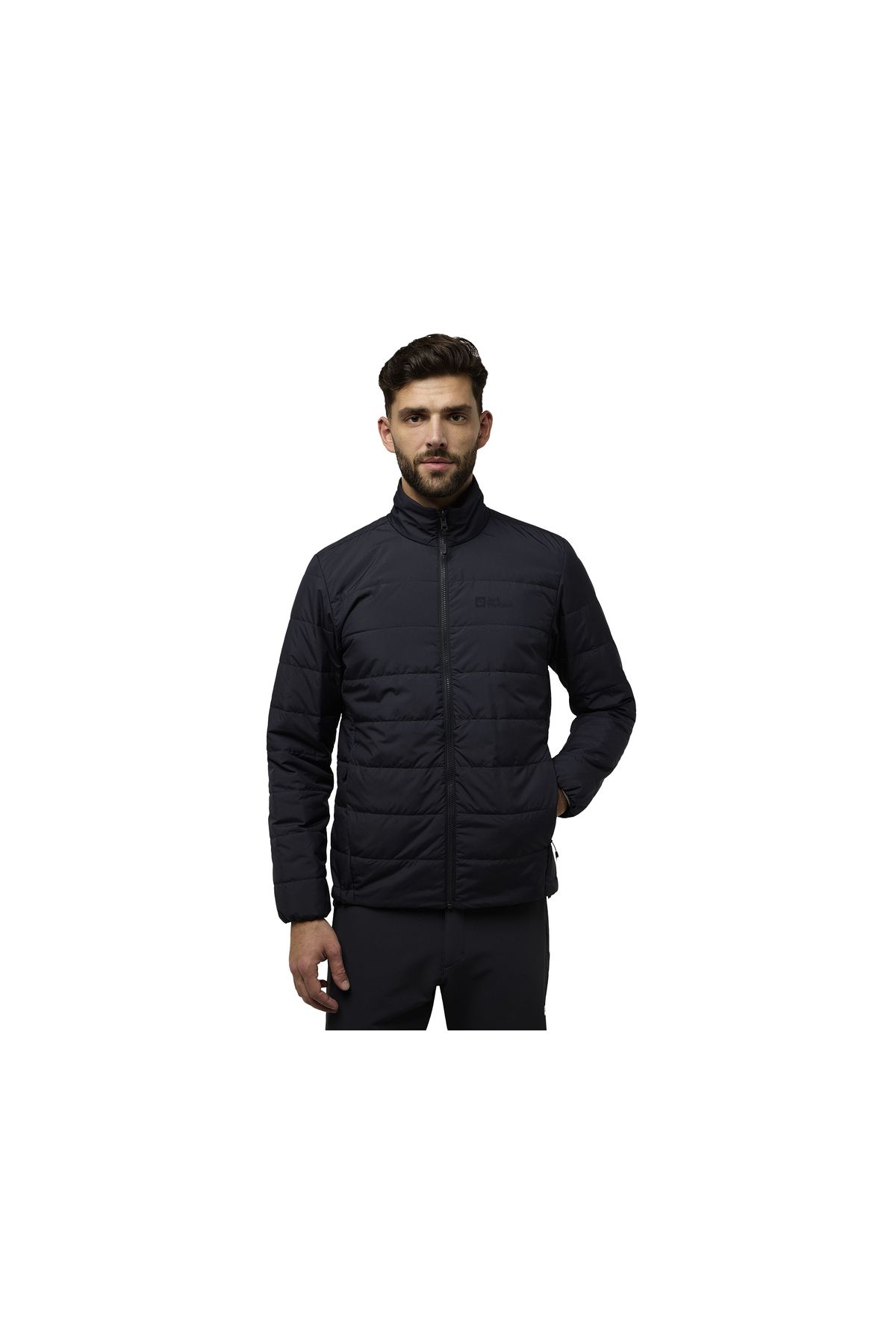 Jack Wolfskin-Jasper 3in1 Jkt - Men's Black Outdoor Jacket, Water and Windproof 3