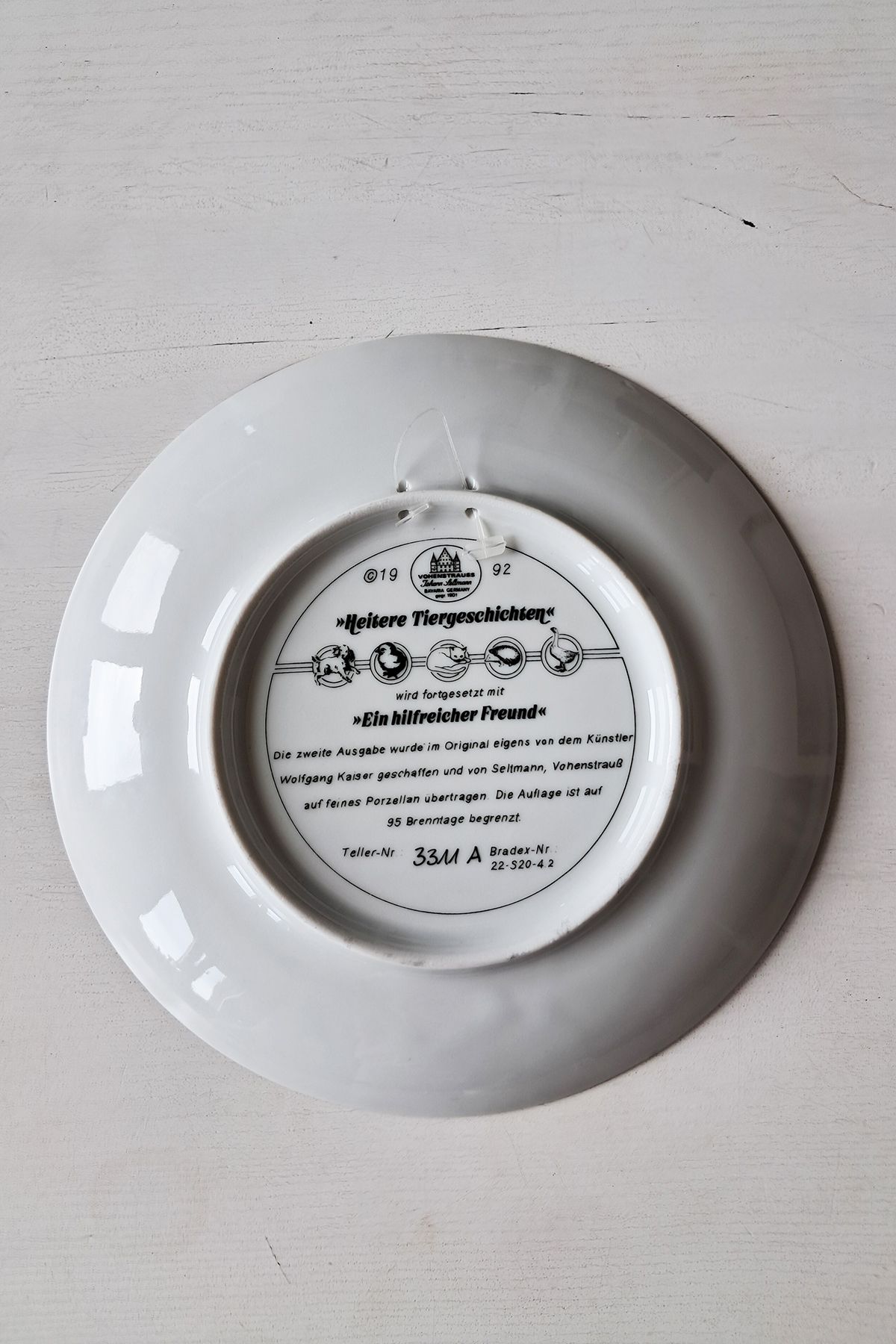 SELTMANN-Helpful Friends, Wolfgang Kaiser Design Decorative Plate 2