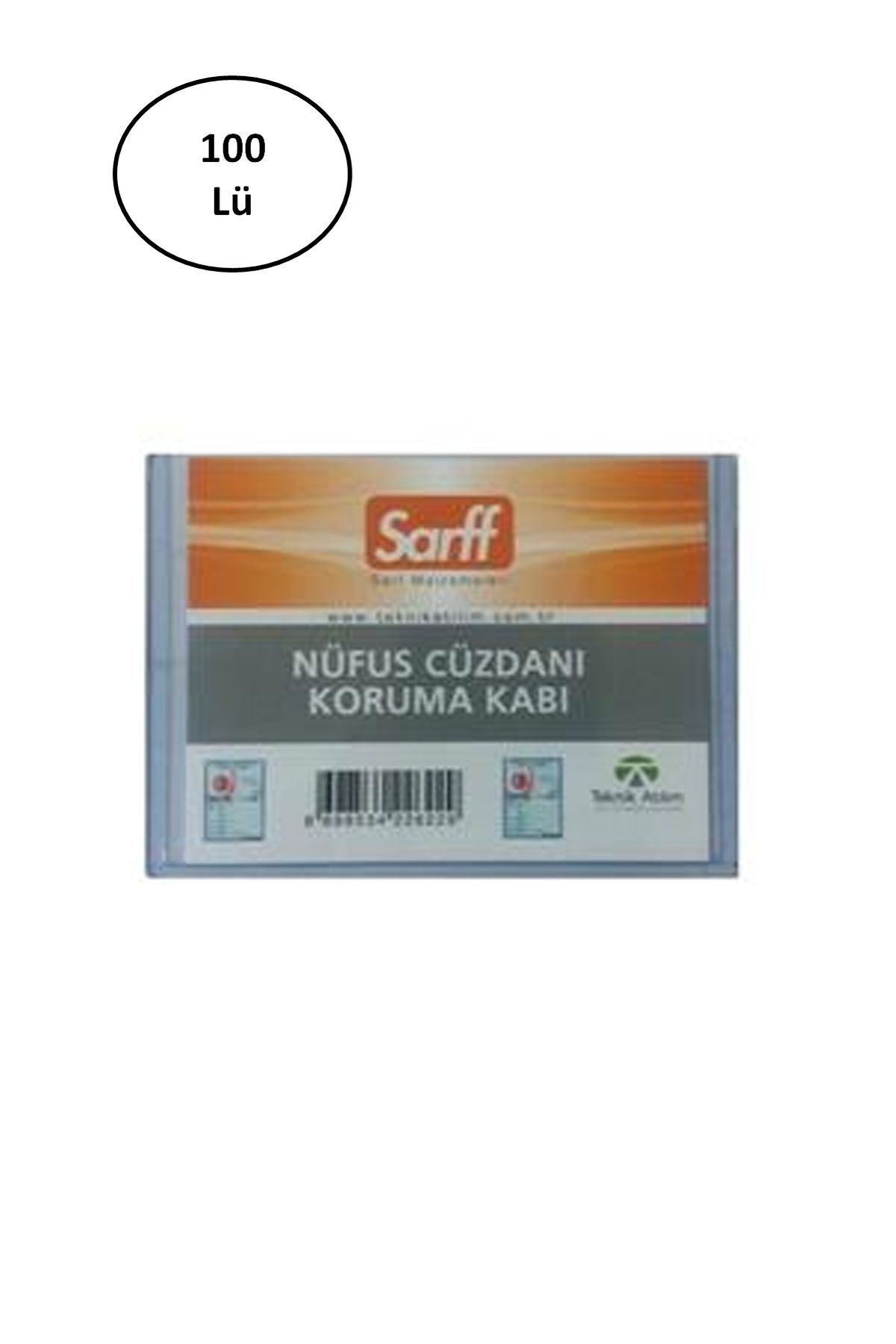 MR RZN STORE Sarff Nüfus Cüzdanı Kabı Pvc Lüx A-032H 100'lü