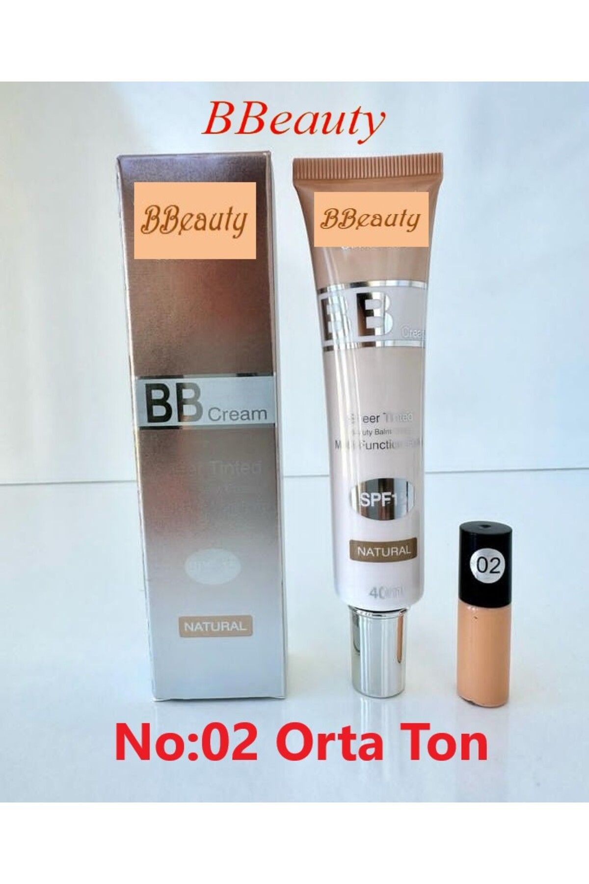 BBeauty Sheer Tinted Natural Waterproof Multi-Function SPF15 BB Krem Fondöten 40 ml