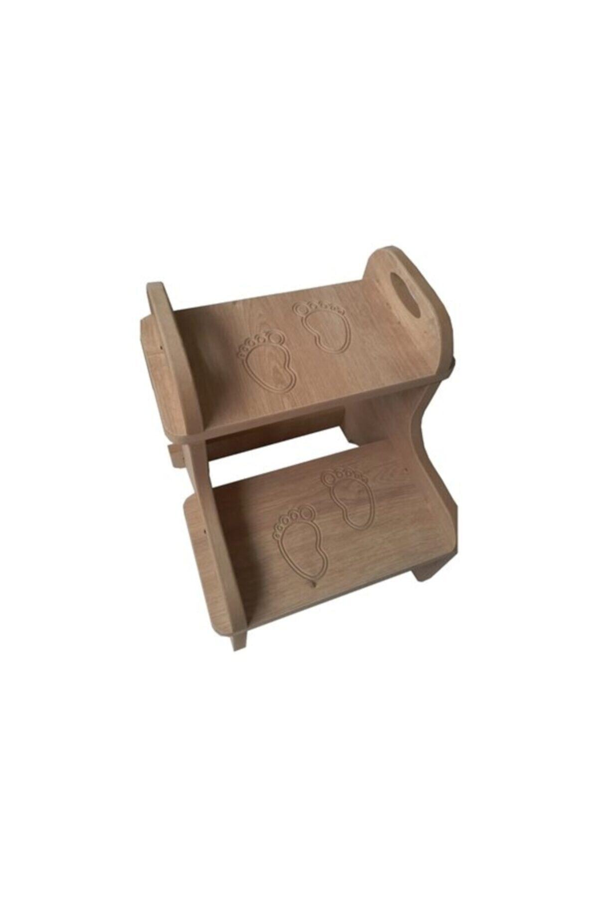 Mionte Flat-Pack Basamak Çocuk Ve Yetişkin Montessori Yükseltici Merdiven Ahşap Renk Meşe fotoğrafı 4 (önizleme)