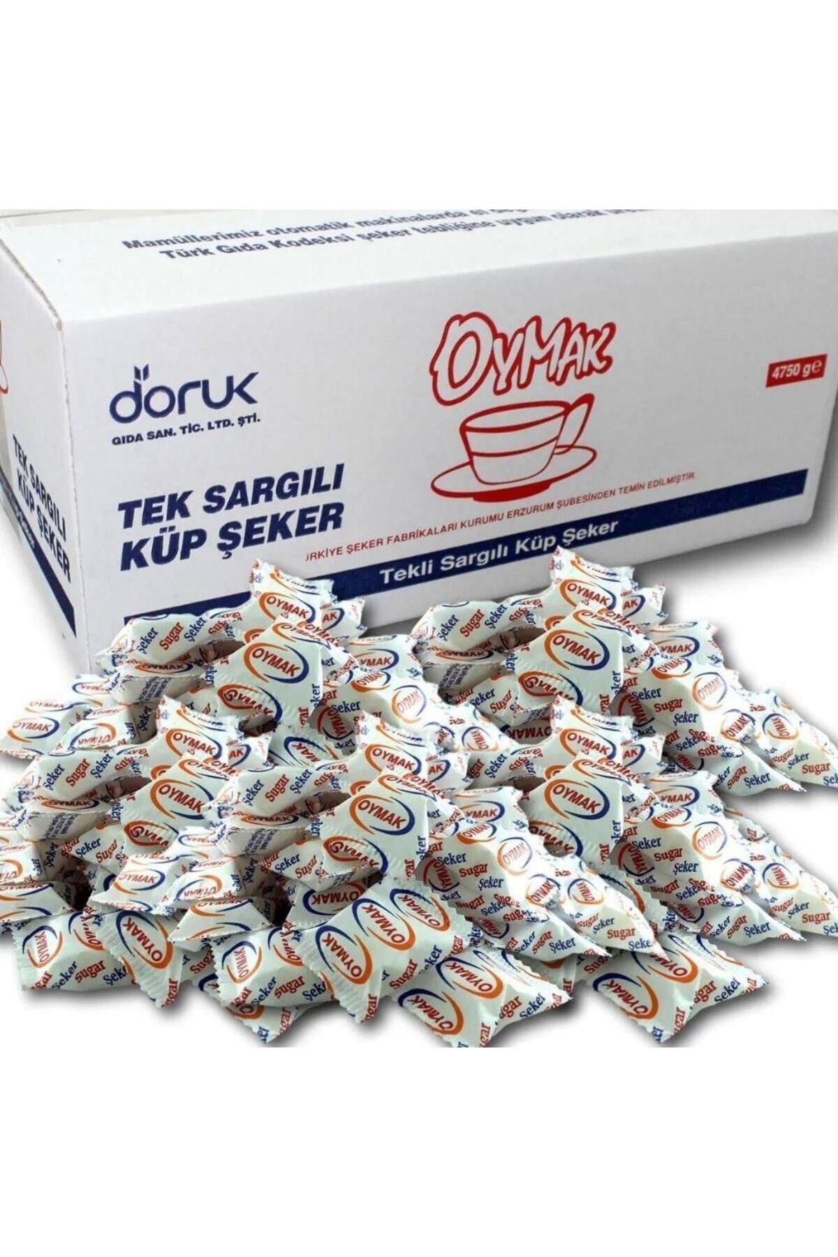 OYMAK Tekli Sargılı Küp Şeker 5 Kg ( Net 4750 G )