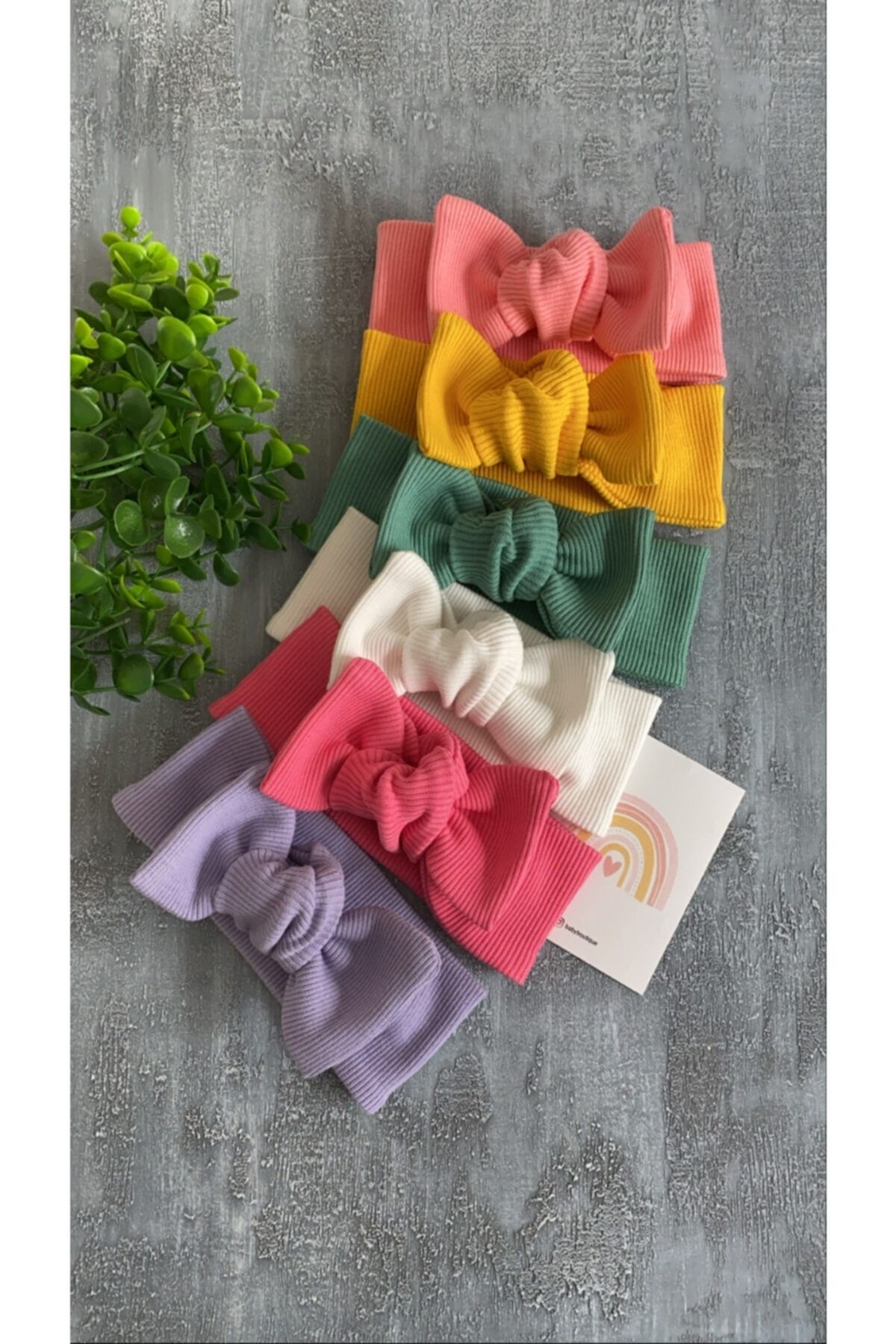 Selda Aksesuar Kız Bebek Ribana Bandana Set 6lı