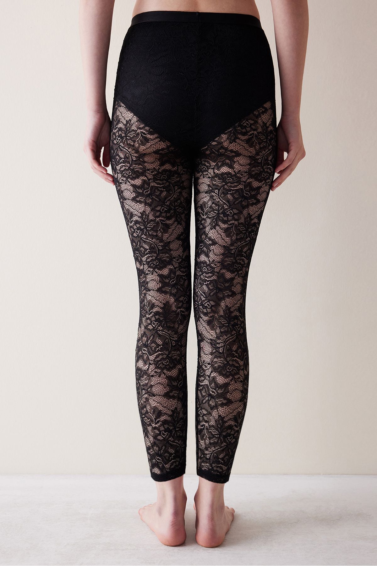 Penti-Black High Waist Lace Leggings 4