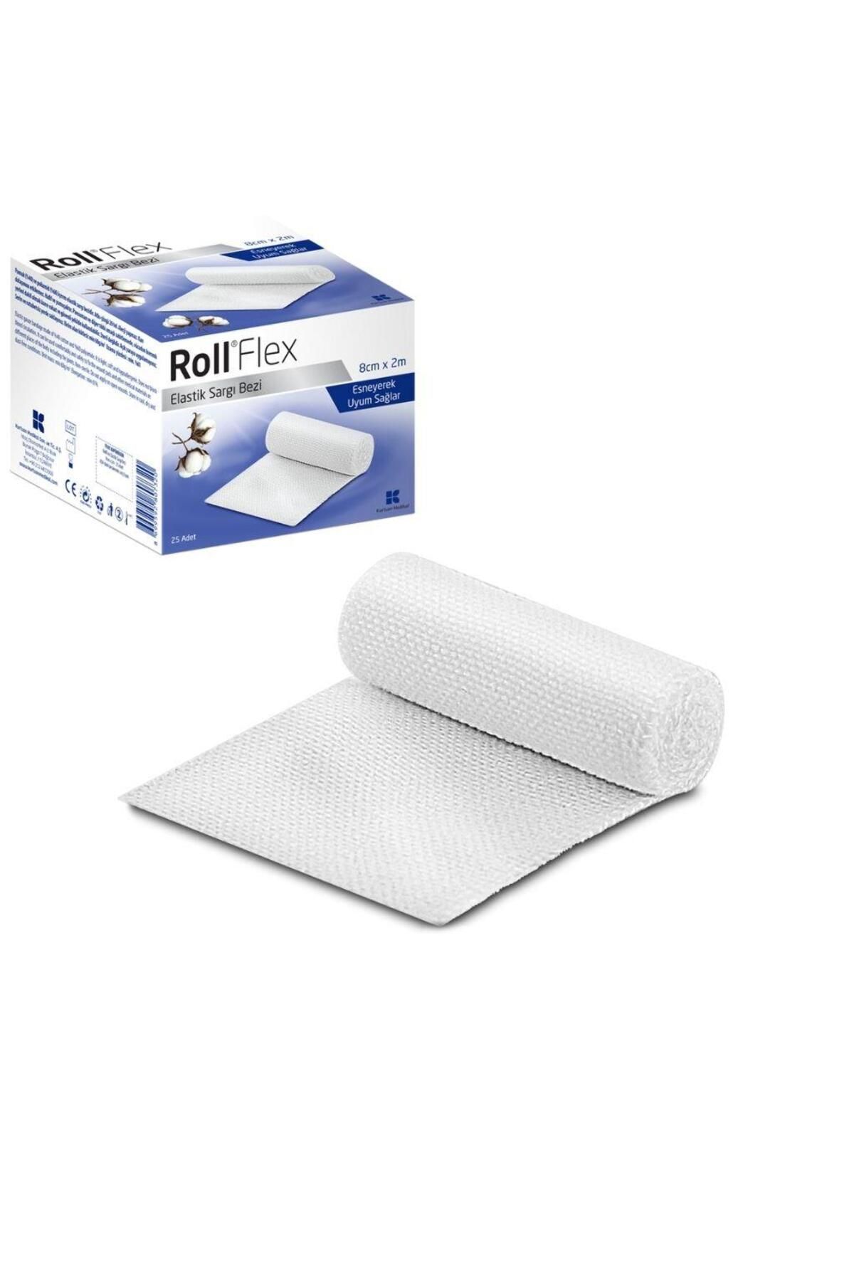 Roll Flex Elastik Sargı Bezi 8 Cm 2 M