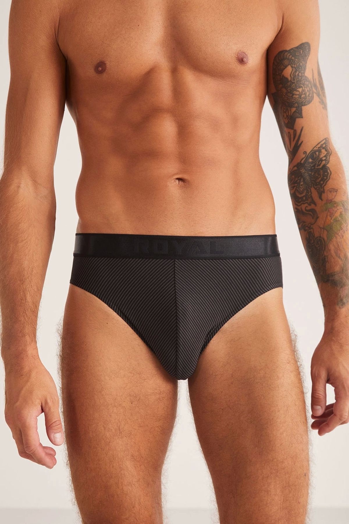 Kom-Lukas Striped Men's Sprint - Black 1