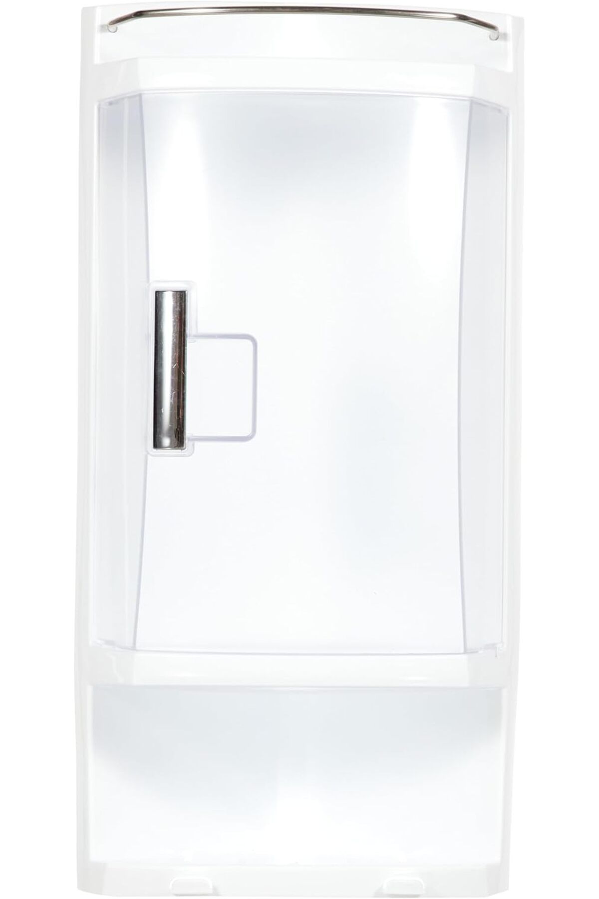 STOREMAX mrttnca Banyo Köşe Rafı, 26 cm, 3 Raf, Kapaklı Hazne, Şeffaf Naturel trndymrt 1087243