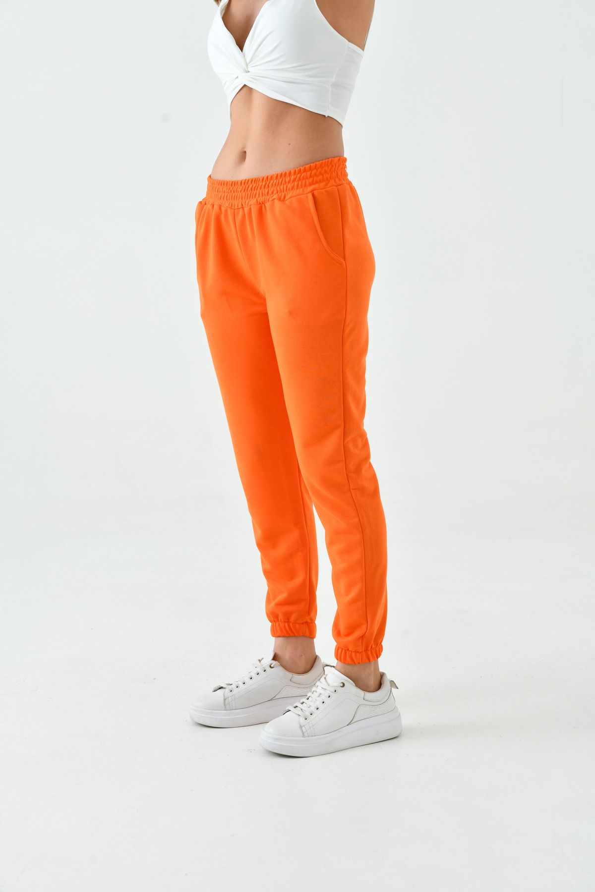 enmodaiçgiyim-Orange Women's Jogger Sweatpants 6