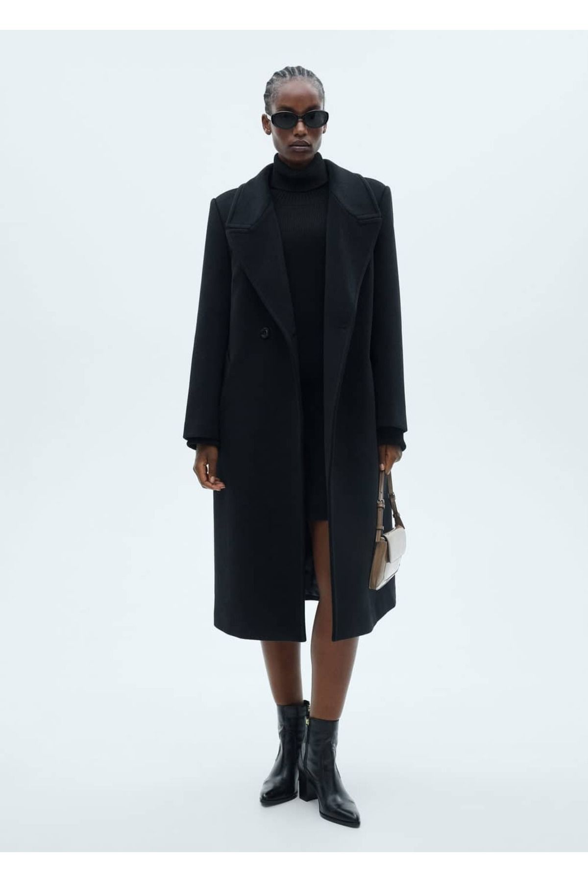 MANGO Woman-Overcoat - Stylish Designed Scroll Fabric 5