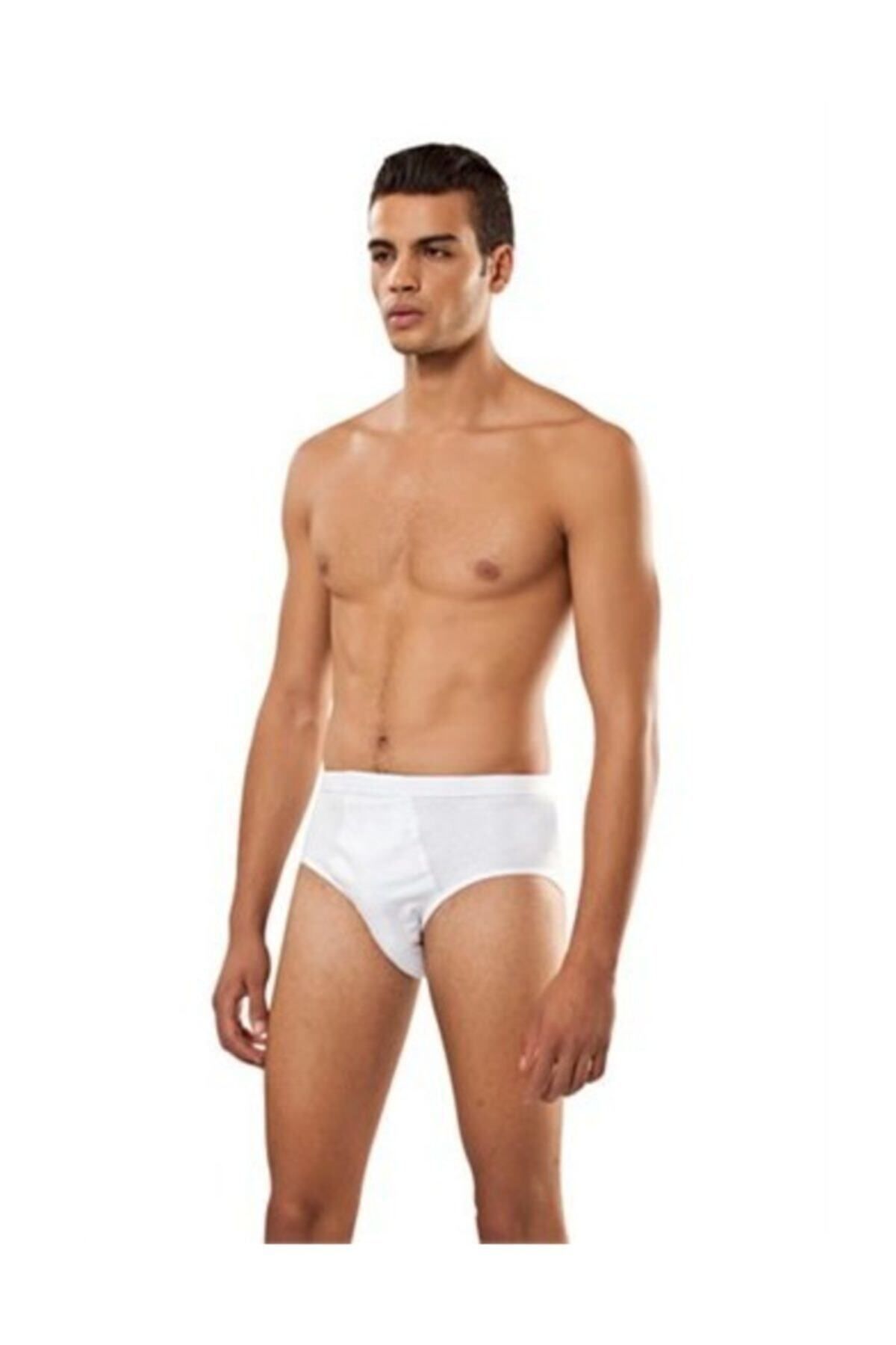 KEYAL Seher 6'Lı Paket Erkek Slip Külot Beyaz