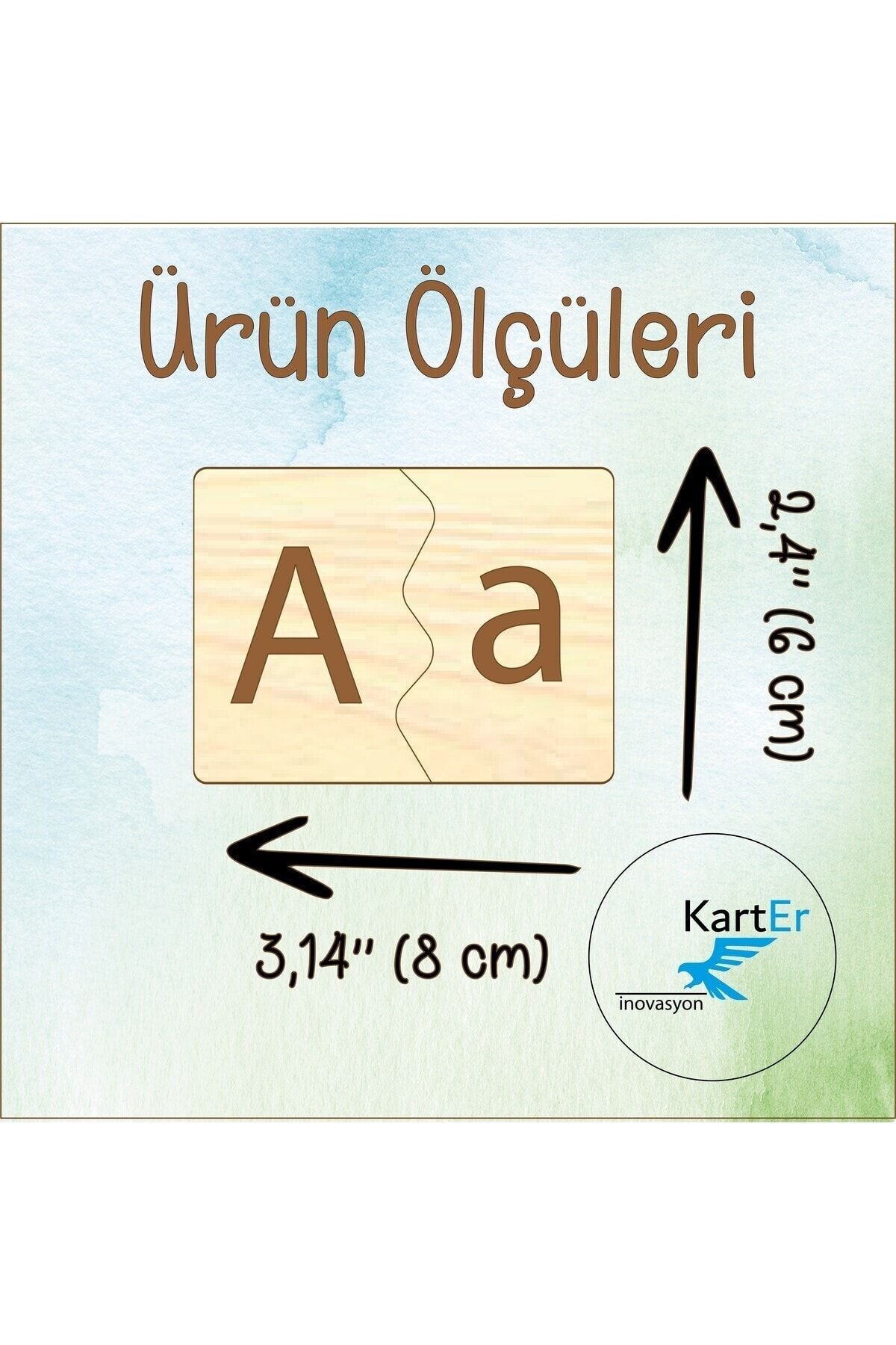 Karter İnovasyon Alfabe Esleme Kartlari, Ahsap Esleme Kartlari, Ahsap Harf Esleme, Montessori Egitici Kartlar fotoğrafı 4 (önizleme)