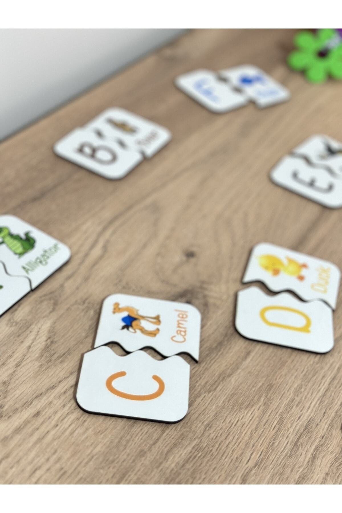 Karter İnovasyon Harf Hayvan Esleme Kartlari, Alfabe Esleme Kartlari,montesorri Yapboz Takcikar fotoğrafı 3 (önizleme)