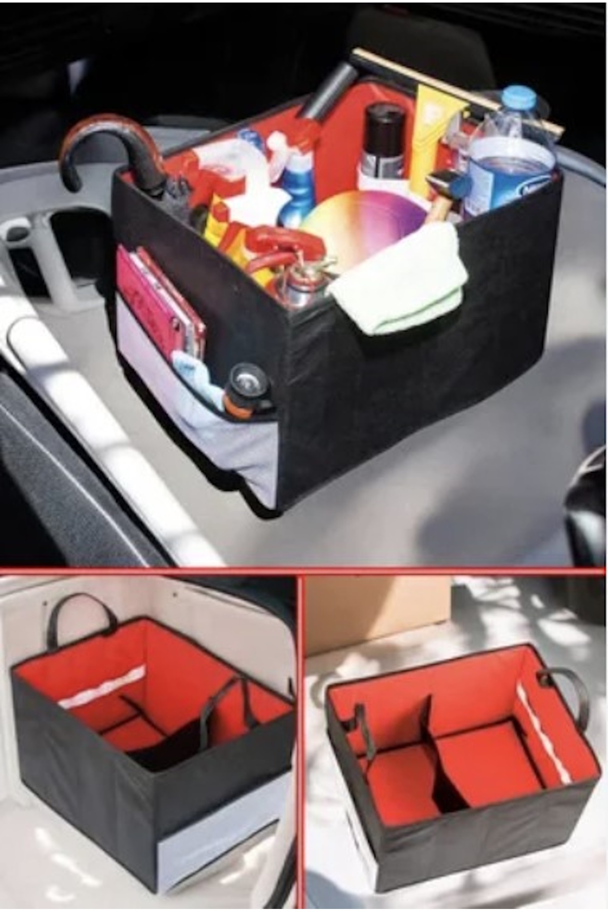 Kenpool Araç Saklama Kutusu Katlanabilir Araba Bagaj Düzenleyici Çanta Oto Depolama Bagaj Organizeri