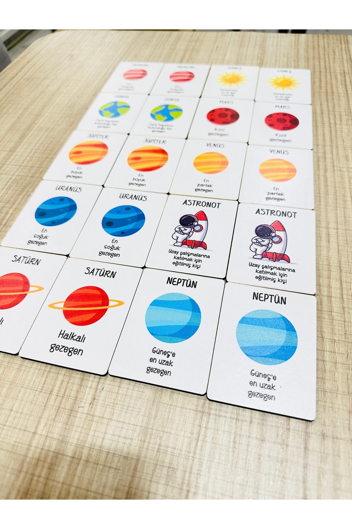 Karter İnovasyon Gezegenleri Öğreten Eşleme Kartları,Zeka Kartları,Gezegenleri Öğreniyorum,Eğitici Oyuncak fotoğrafı 3 (önizleme)