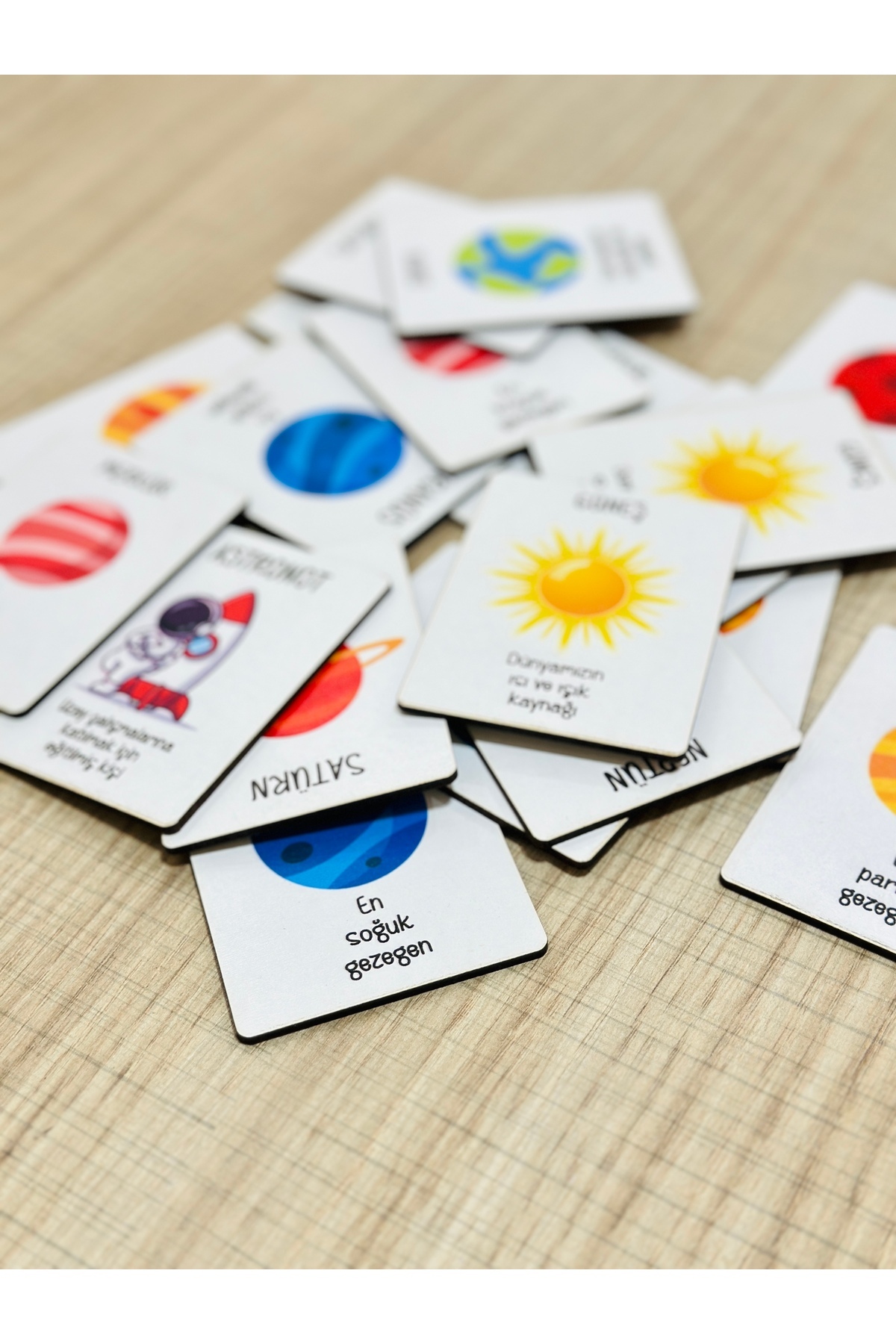 Karter İnovasyon Gezegenleri Öğreten Eşleme Kartları,Zeka Kartları,Gezegenleri Öğreniyorum,Eğitici Oyuncak fotoğrafı 6 (önizleme)