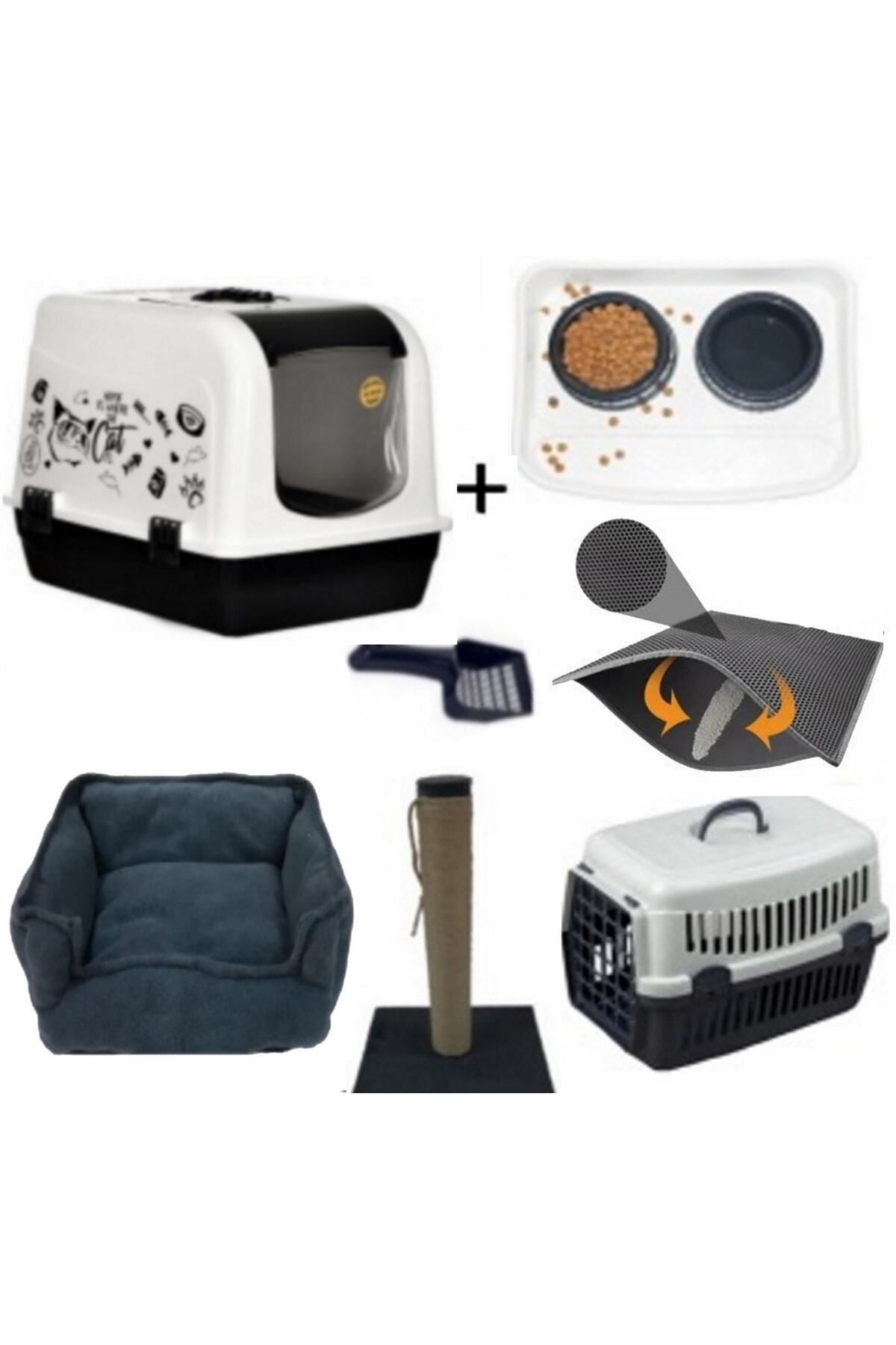 optimal&prime-Maxi Xxl Cat Toilet Container with Opening on Top (Full Set with Square Mattress Mat) 2