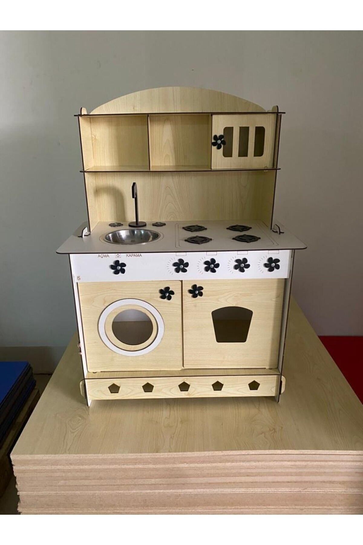 bahadır grup Montessori Eğitici Ahşap Çocuk Oyuncak Mutfak Akçaağaç 3 Mm 84x60 Cm fotoğrafı 5 (önizleme)