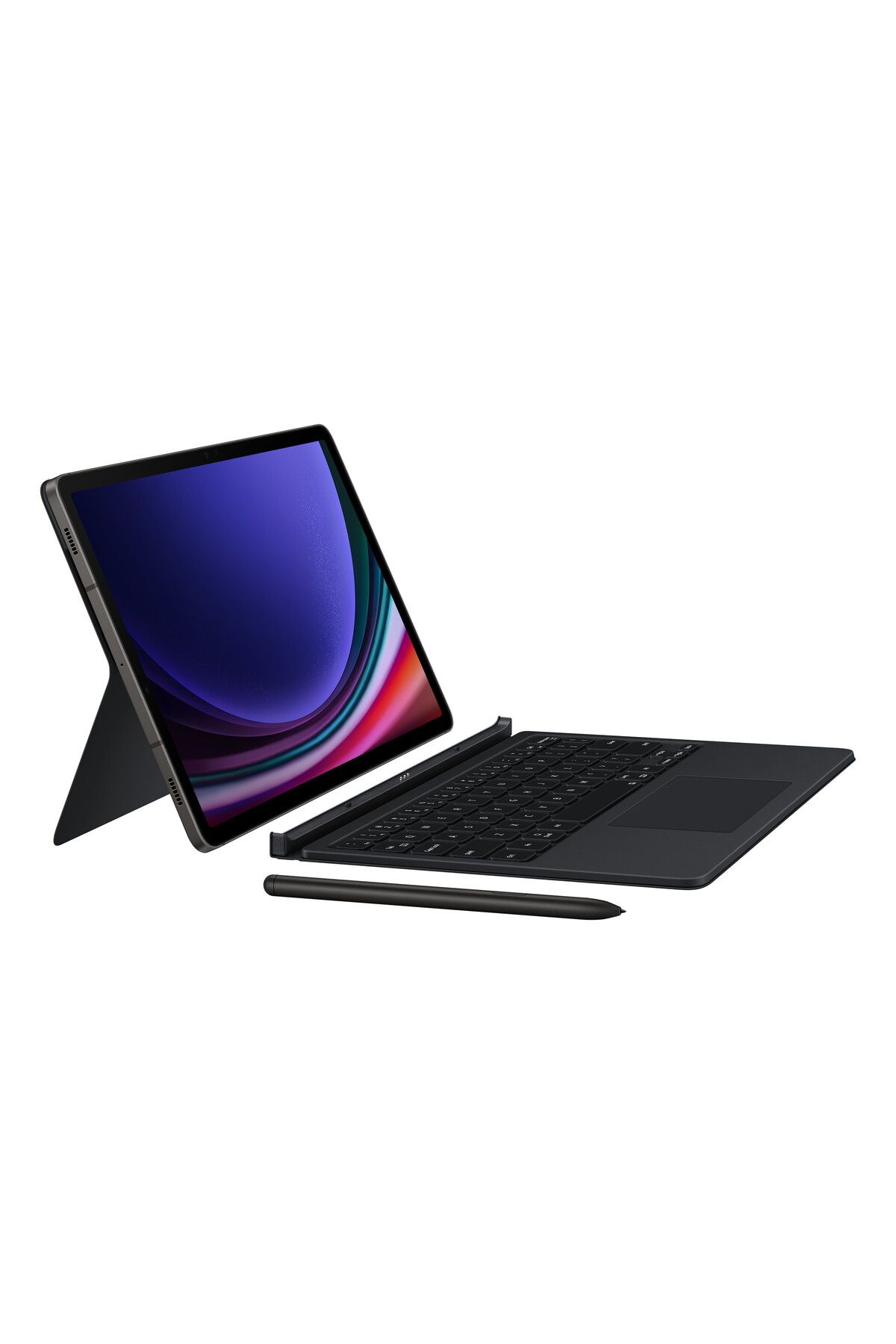 Samsung-Galaxy Tab S9 / S9 Fe Cover Case with Mousepad and Keyboard - Black 7
