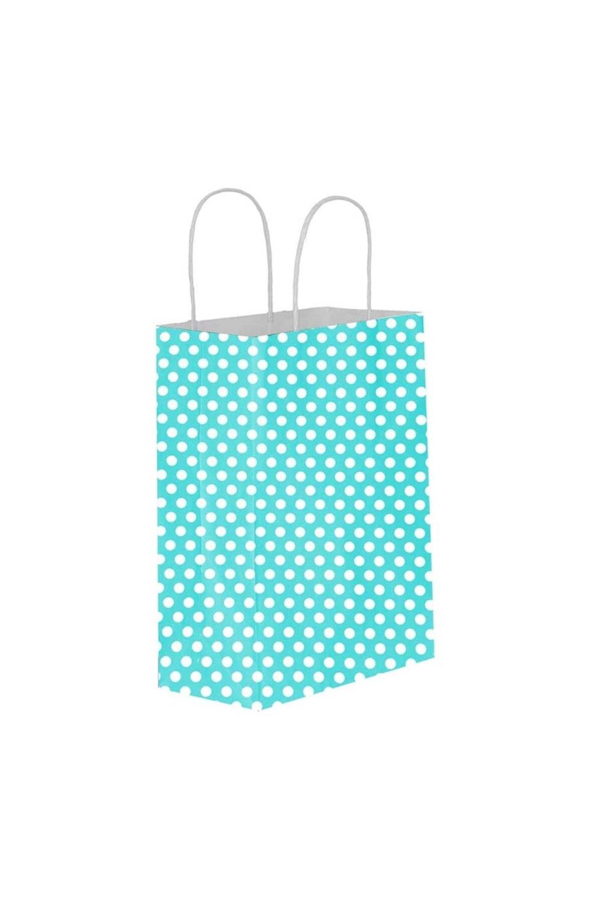 Kika-18*24 Kraft Bag Blue Polka Dots 1