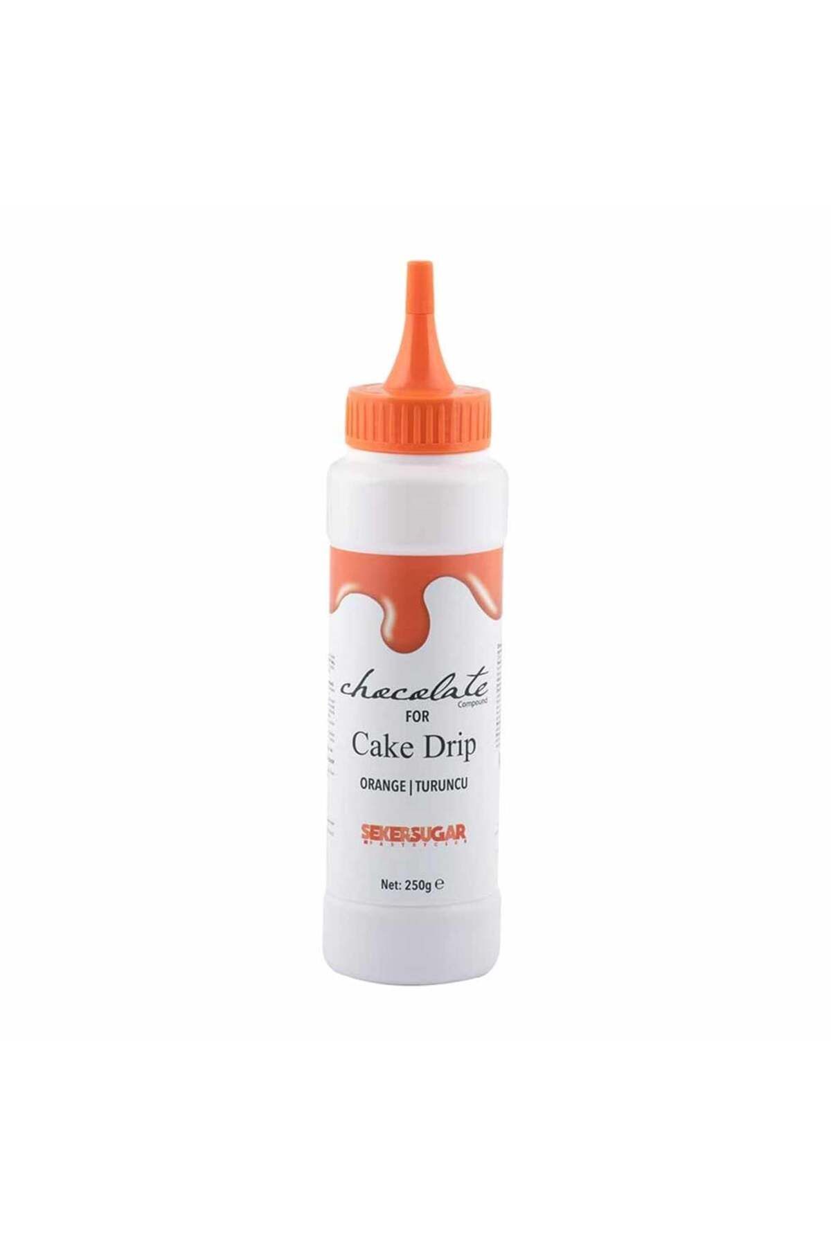 ŞEKER & SUGAR Şeker Sugar Cake Drip Çikolata 250 gr Turuncu