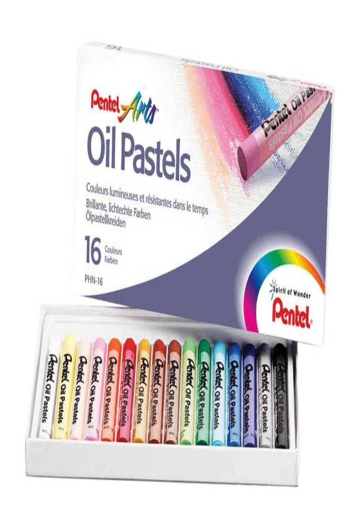 MMB Boutique Pentel 16 Renk Yağlı Pastel Boya Phn16