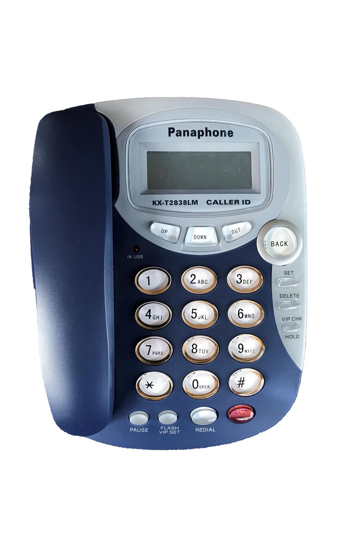 Panaphone Kx-t2838lm Çift Renk Masaüstü Kablolu Ev Telefonu (MAVİ)