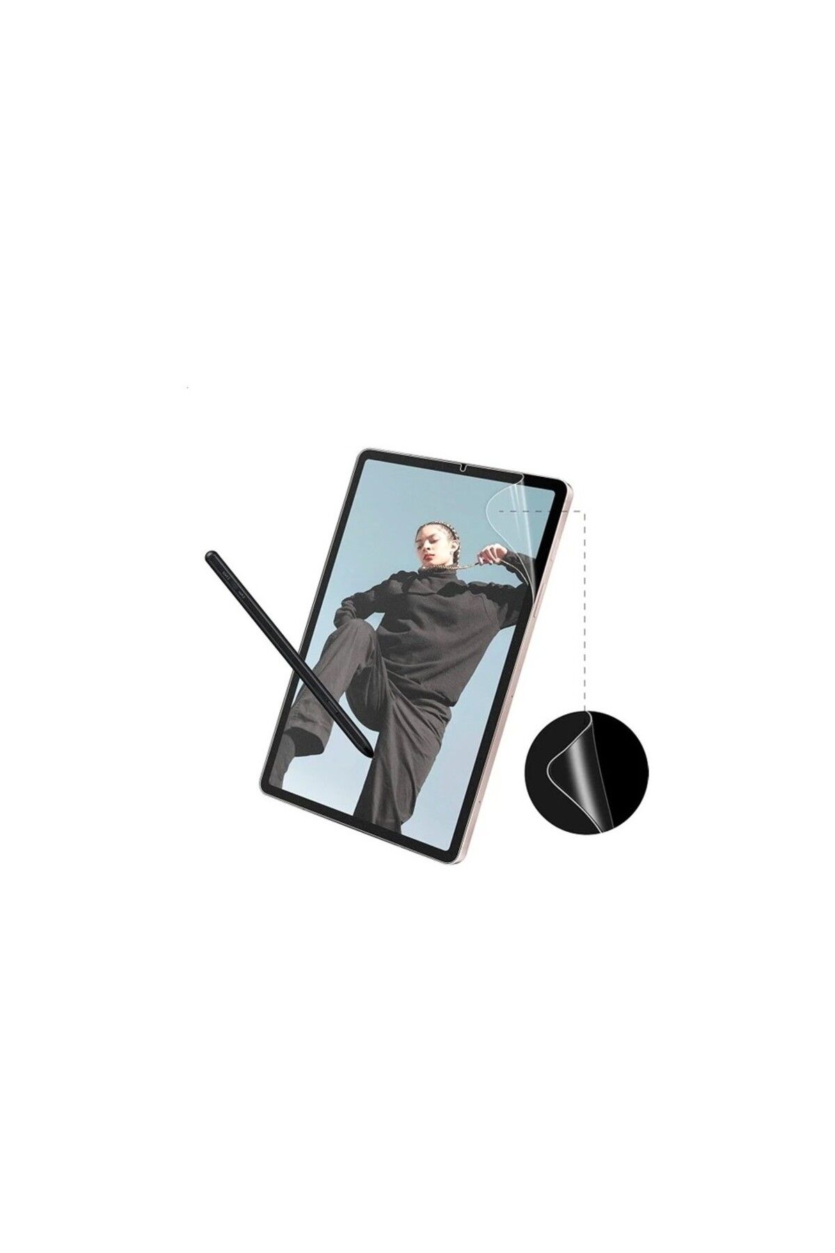 m.tk moveteck-Xiaomi Redmi Pad Se 8.7 Inch Screen Protector Transparent Flexible Unbreakable Nanni Glass Full Protection 5