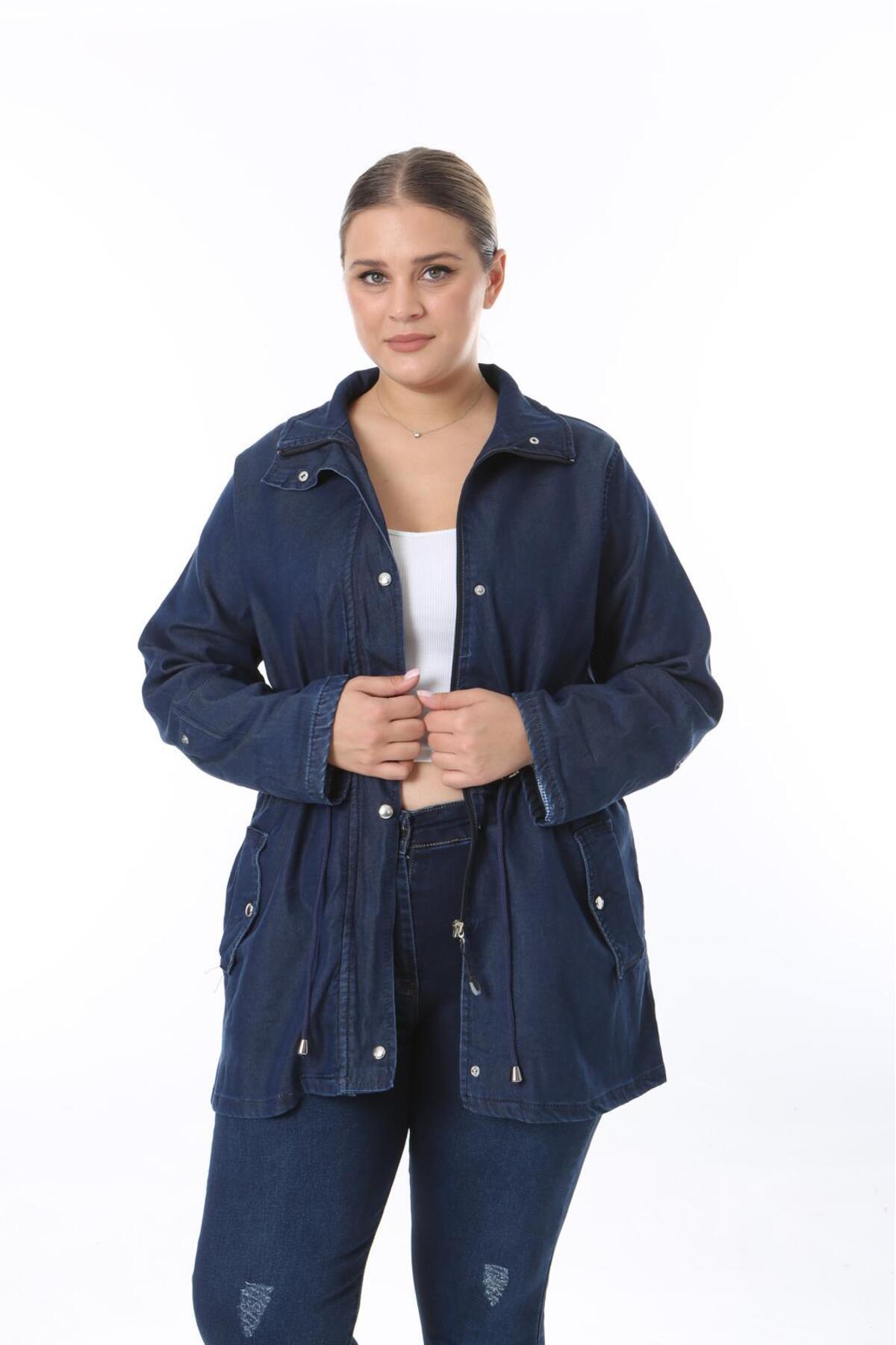 EYLÜLXXL  BÜYÜK BEDEN KOT CEKET - Görsel 8