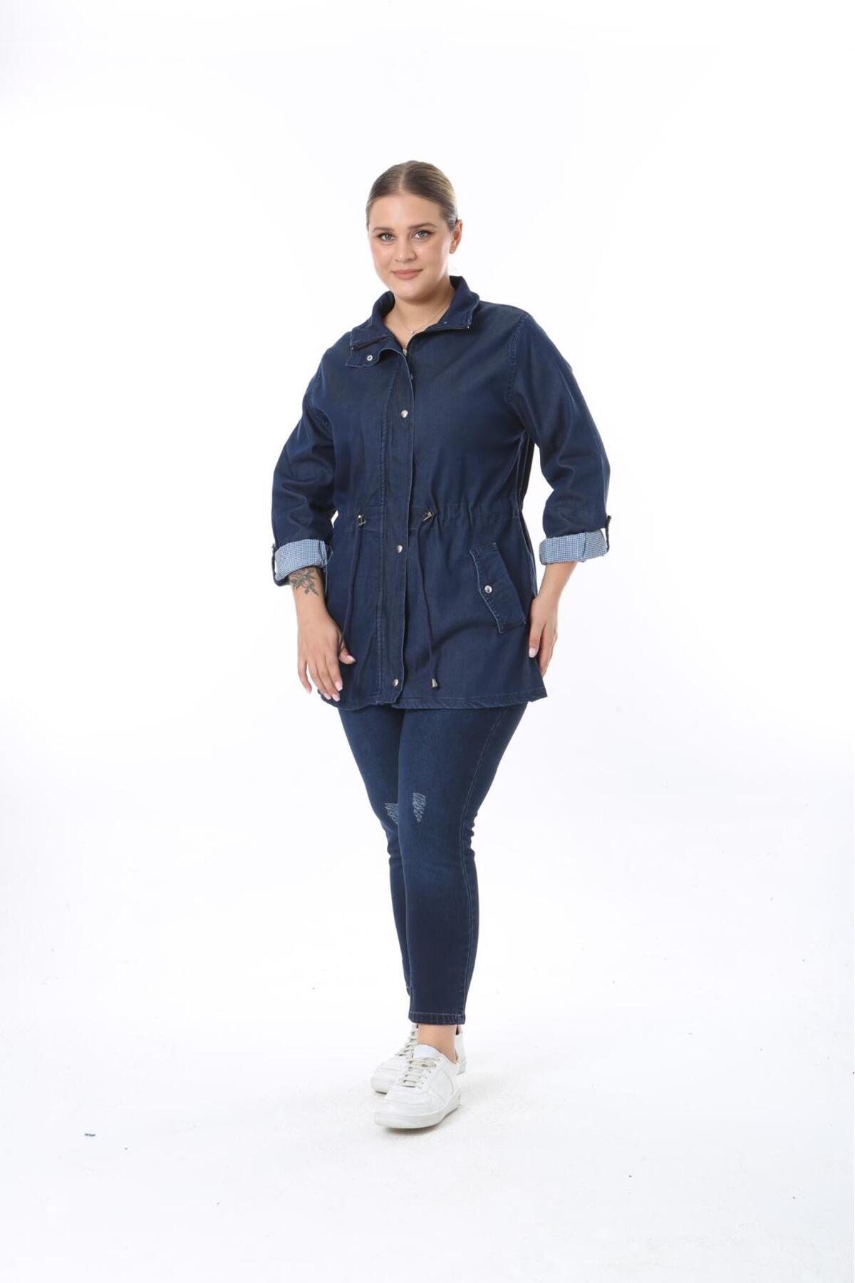 EYLÜLXXL  BÜYÜK BEDEN KOT CEKET - Görsel 3