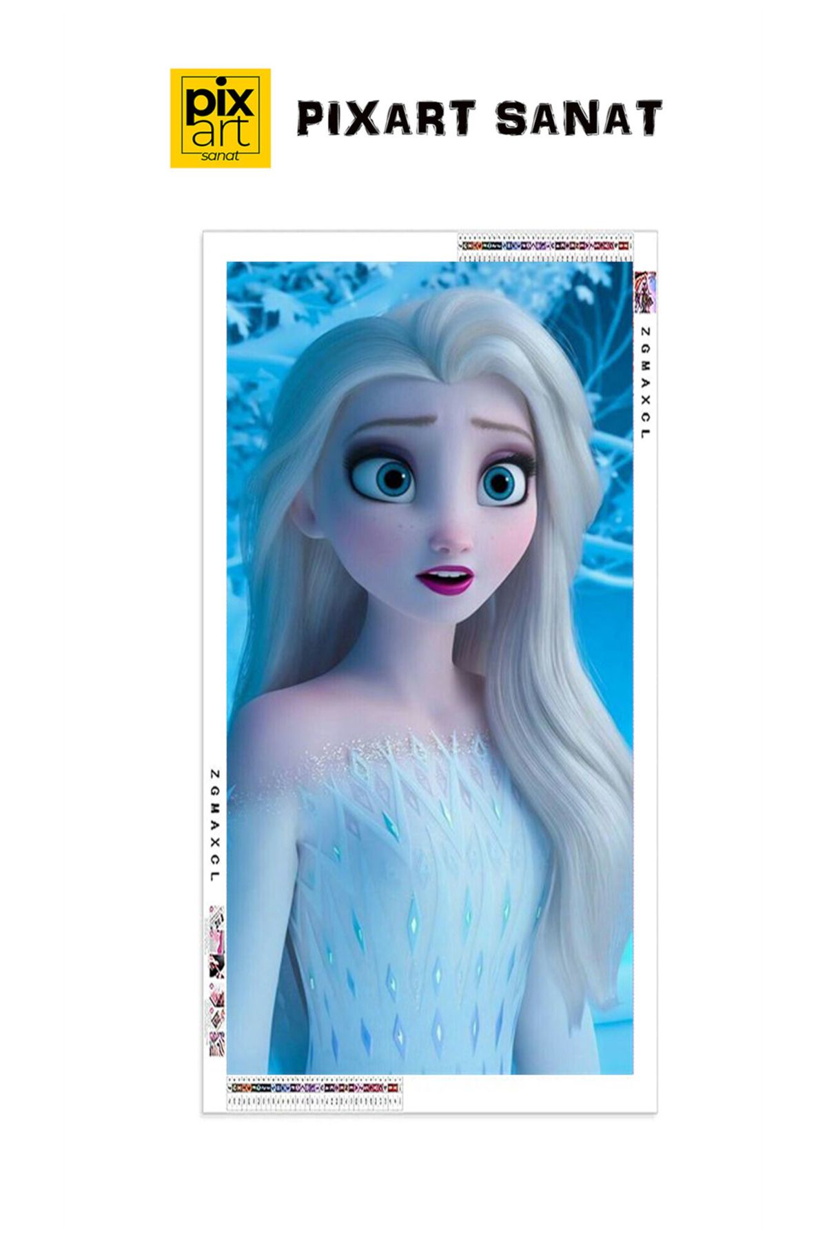 pixartsanat-Pixart Art Elsa Frozen Mosaic - Diamond Turkey 40*60 4