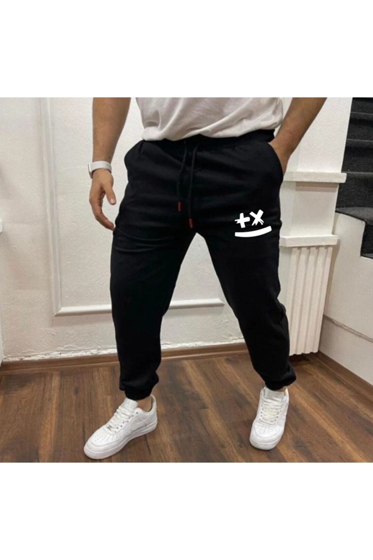 mnk sport SMILE Paca Lastikli Erkek Bel Slimfit Eşofman Altı