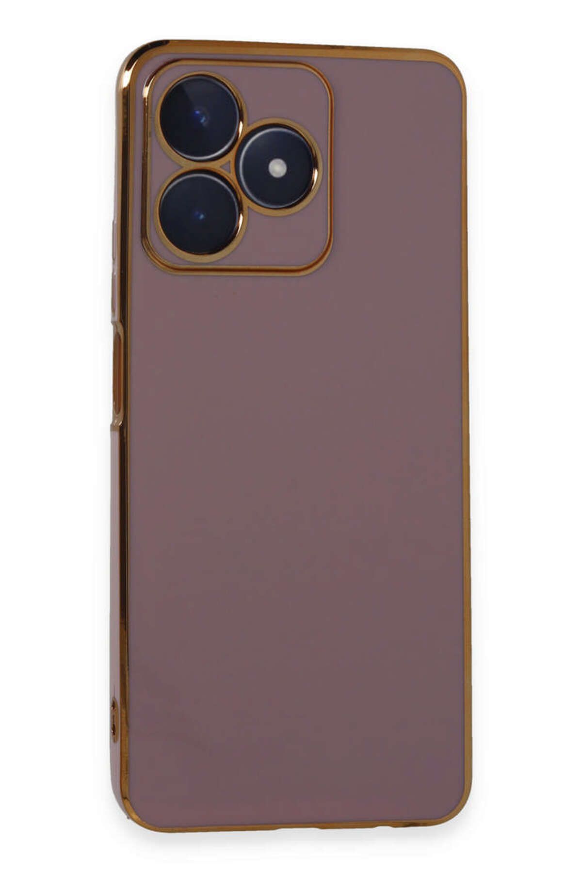 NewFace Realme C53 Kılıf Volet Silikon - Mor MRAYD
